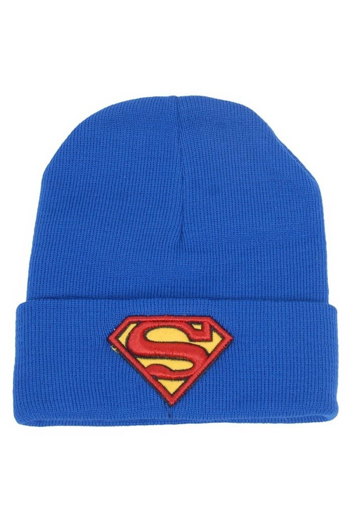 Superman Classic Logo Katlamalı Bere Mavi