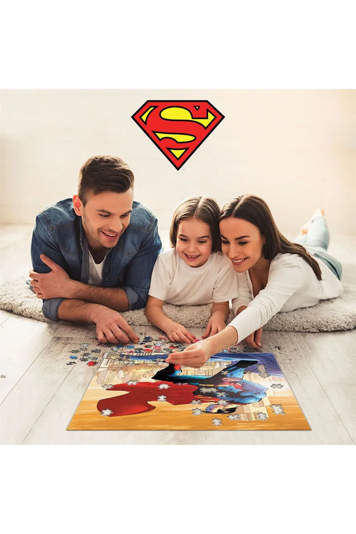 Superman Figür ve 300 Parça Puzzle 35807
