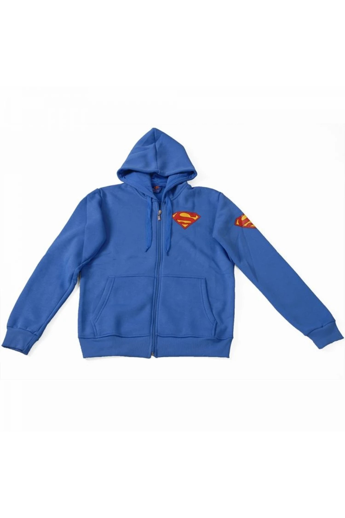 Superman No:1 Kapüşonlu Sweatshirt Hoodie Mavi