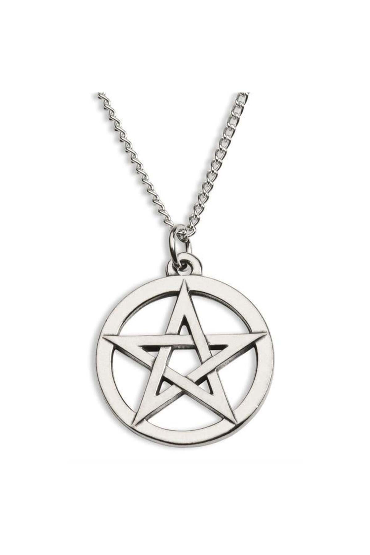 Supernatural - Yuvarlak Pentegram Kolye