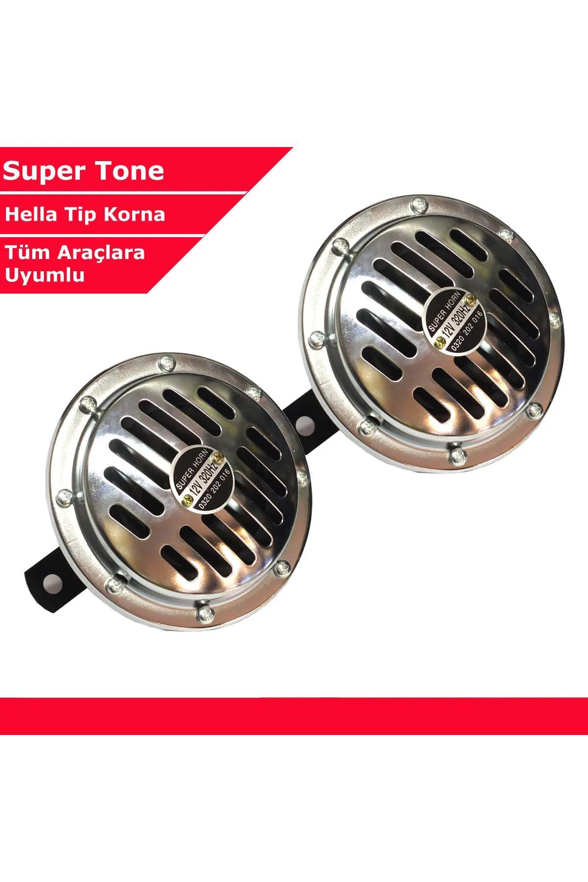 SuperTone Hella Tip Krom Korna 115dB 12V 2 Adet