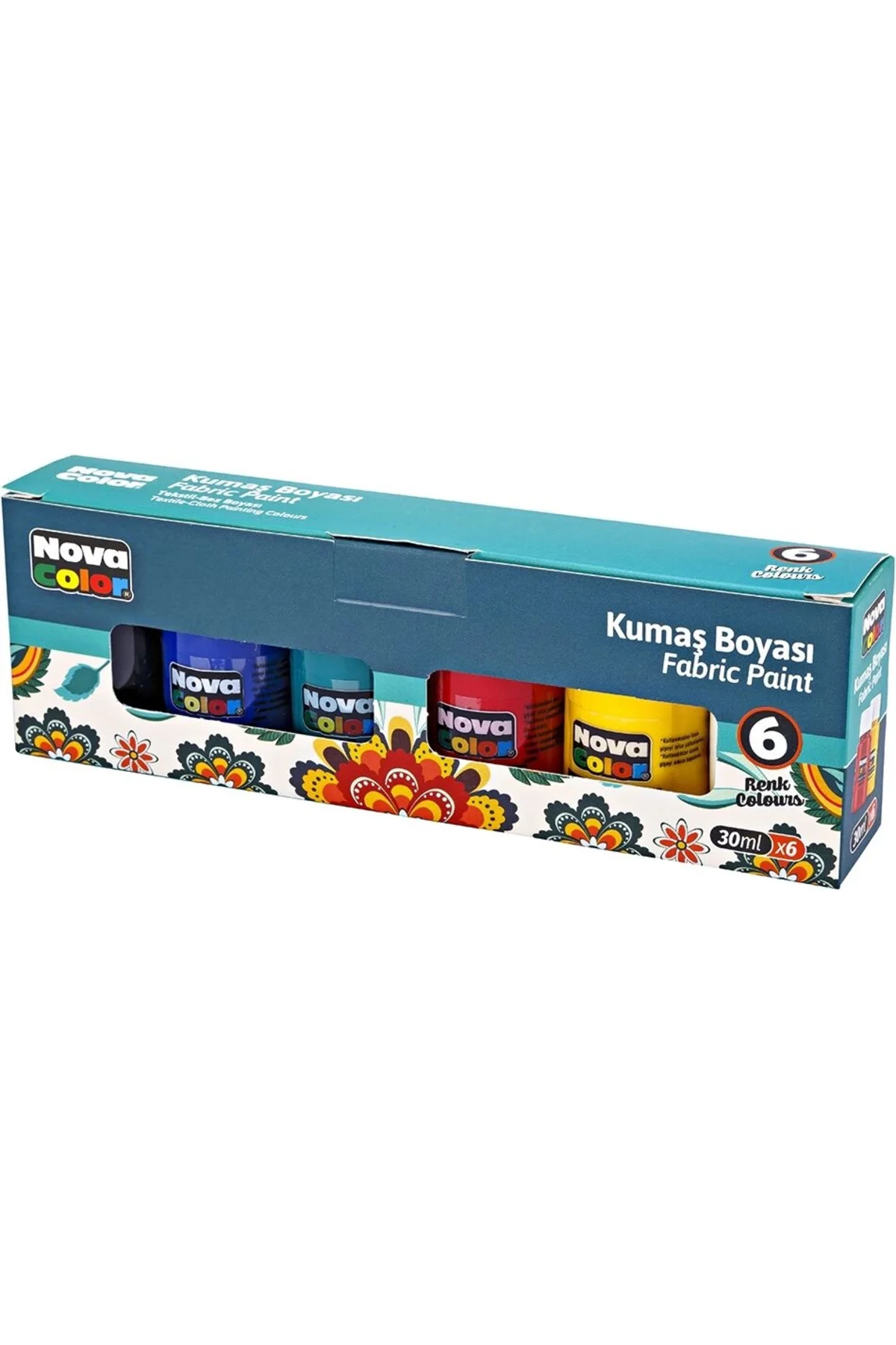 Supertrend Kumaş Boyası Seti 6 Renk x 30 ml.