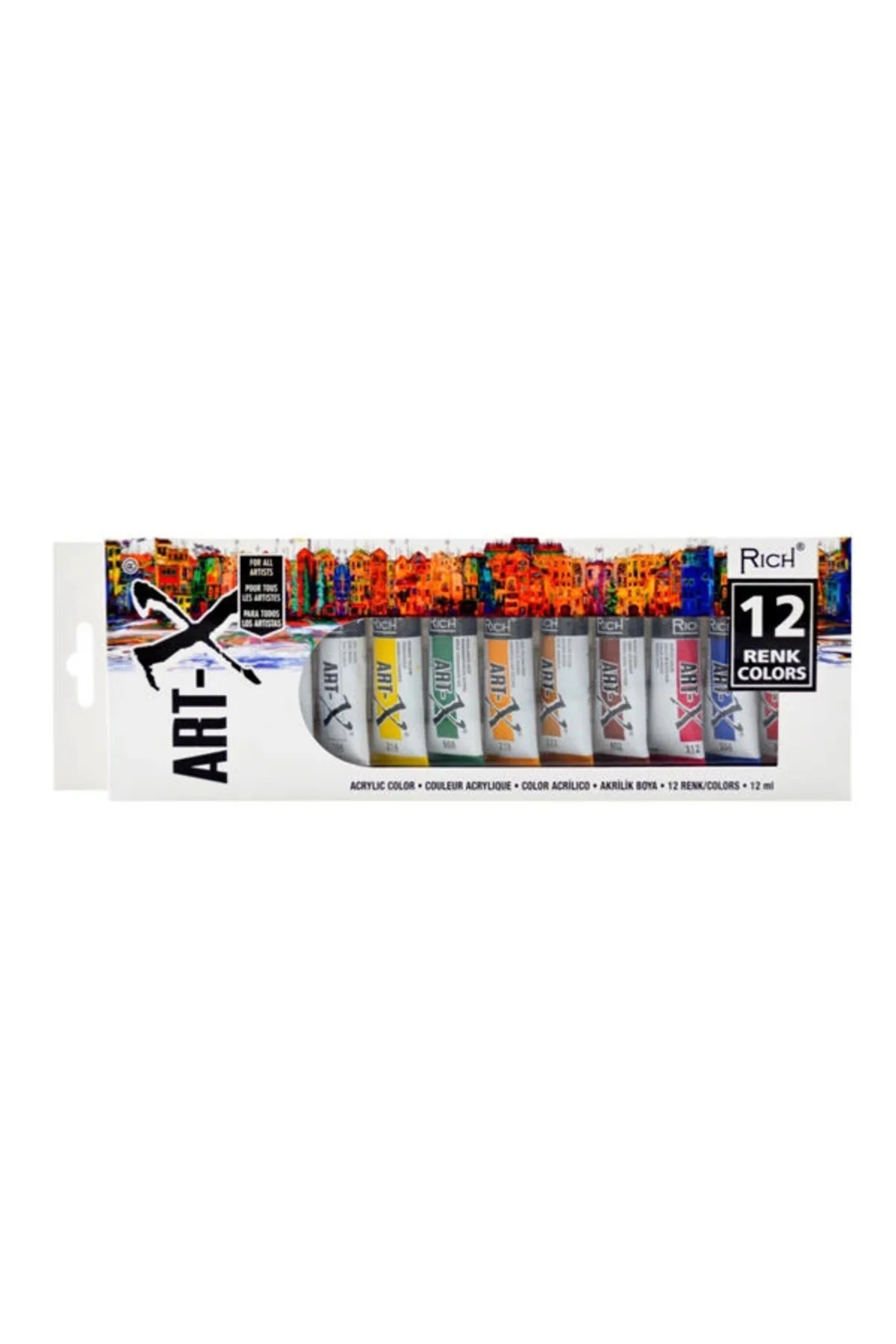 Supertrend Supertrend Akrilik Boya Seti 12 Ml.x 12 Renk Tüp (ARTX