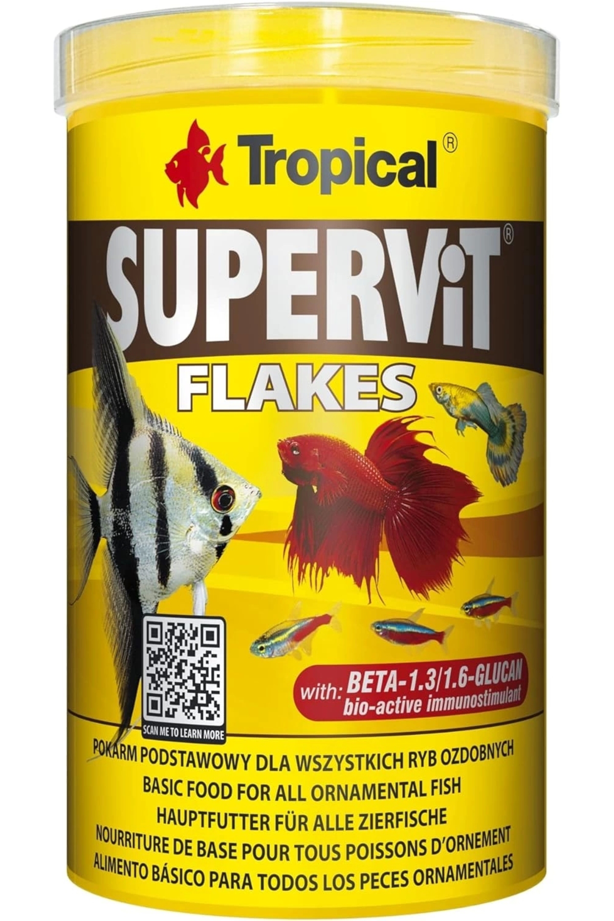 Supervit Flakes Balık Yemi 1000ml 200gr Supervit Flakes Balık Yemi 1000ml 200gr