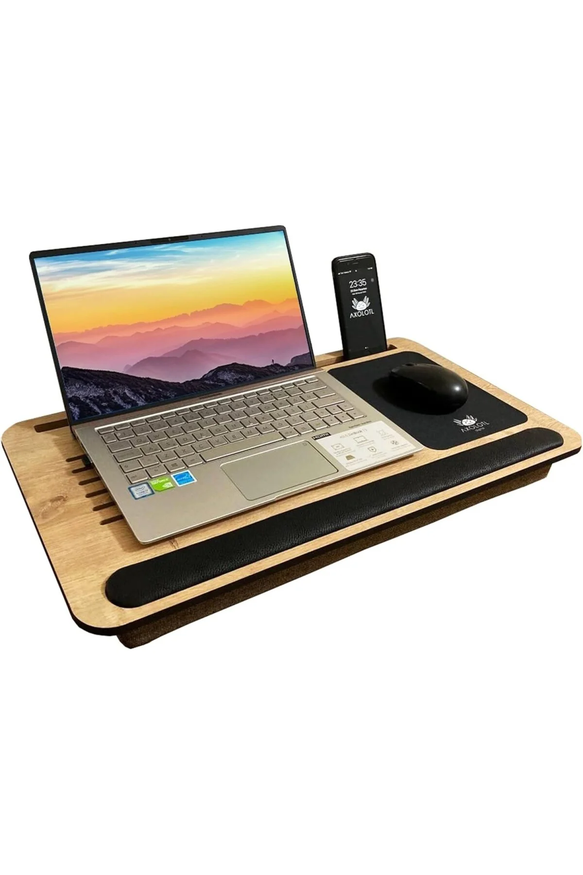 Supply Telefon Ve Tablet Bölmeli Minderli Laptop Sehpası Notebook