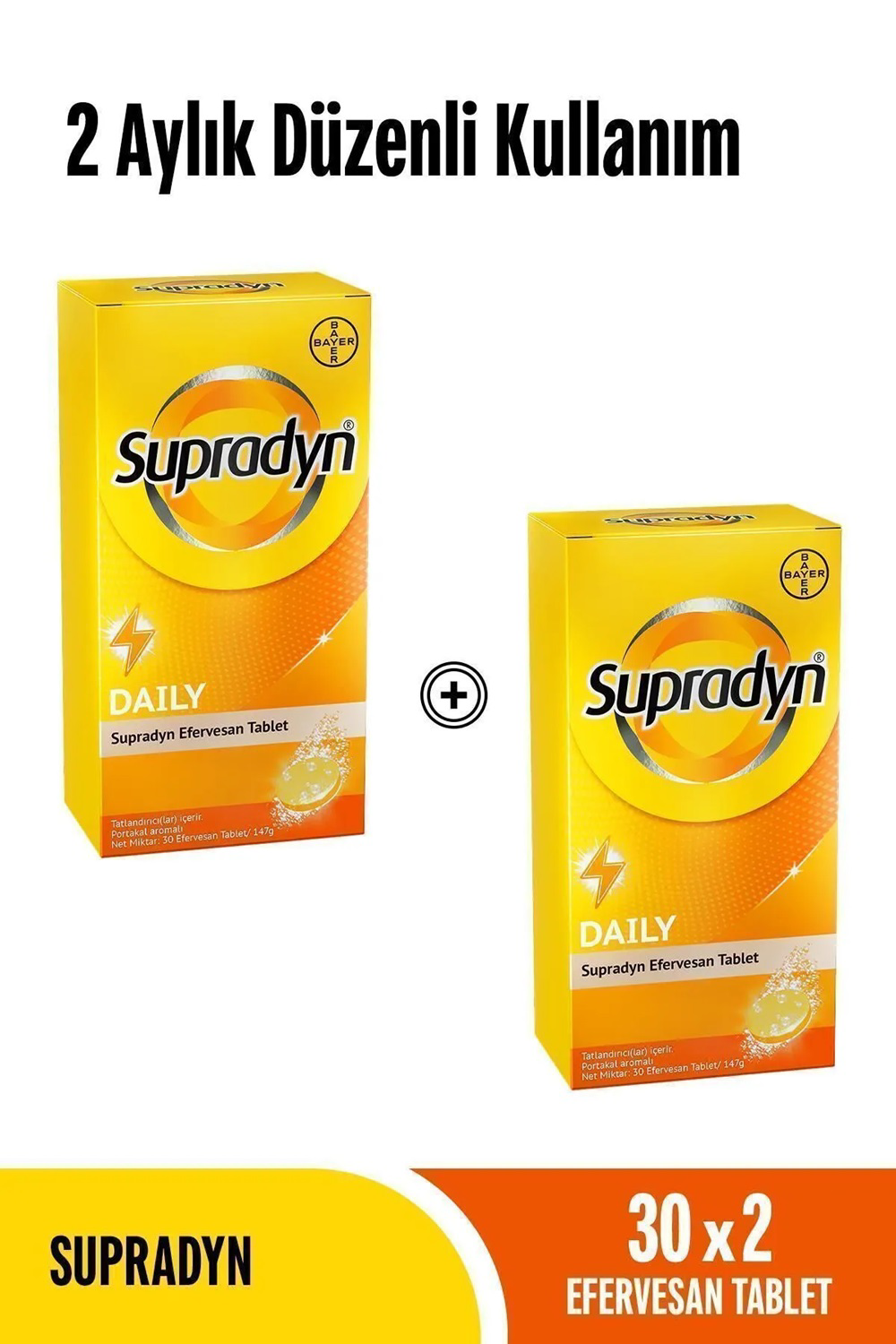 Supradyn Daily 30 Efervesan Tablet x 2 Adet