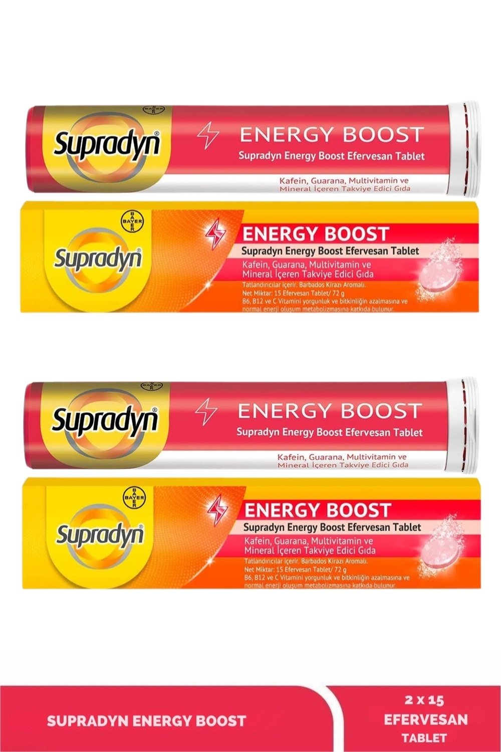 Supradyn Energy Boost 15 Efervesan Tablet x 2 Adet Supradyn Energy Boost 15 Efervesan Tablet x 2 Adet