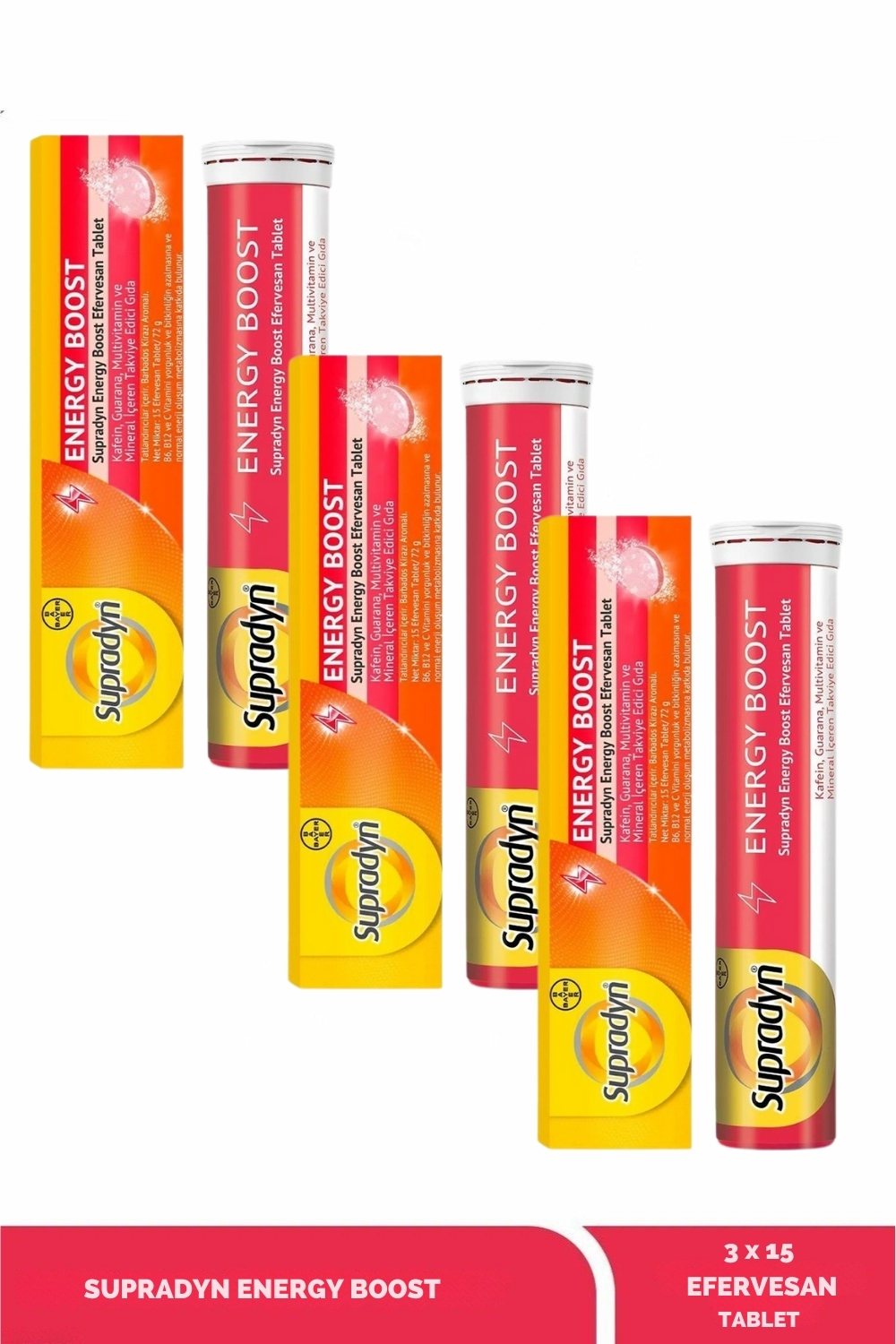 Supradyn Energy Boost 15 Efervesan Tablet x 3 Adet Supradyn Energy Boost 15 Efervesan Tablet x 3 Adet