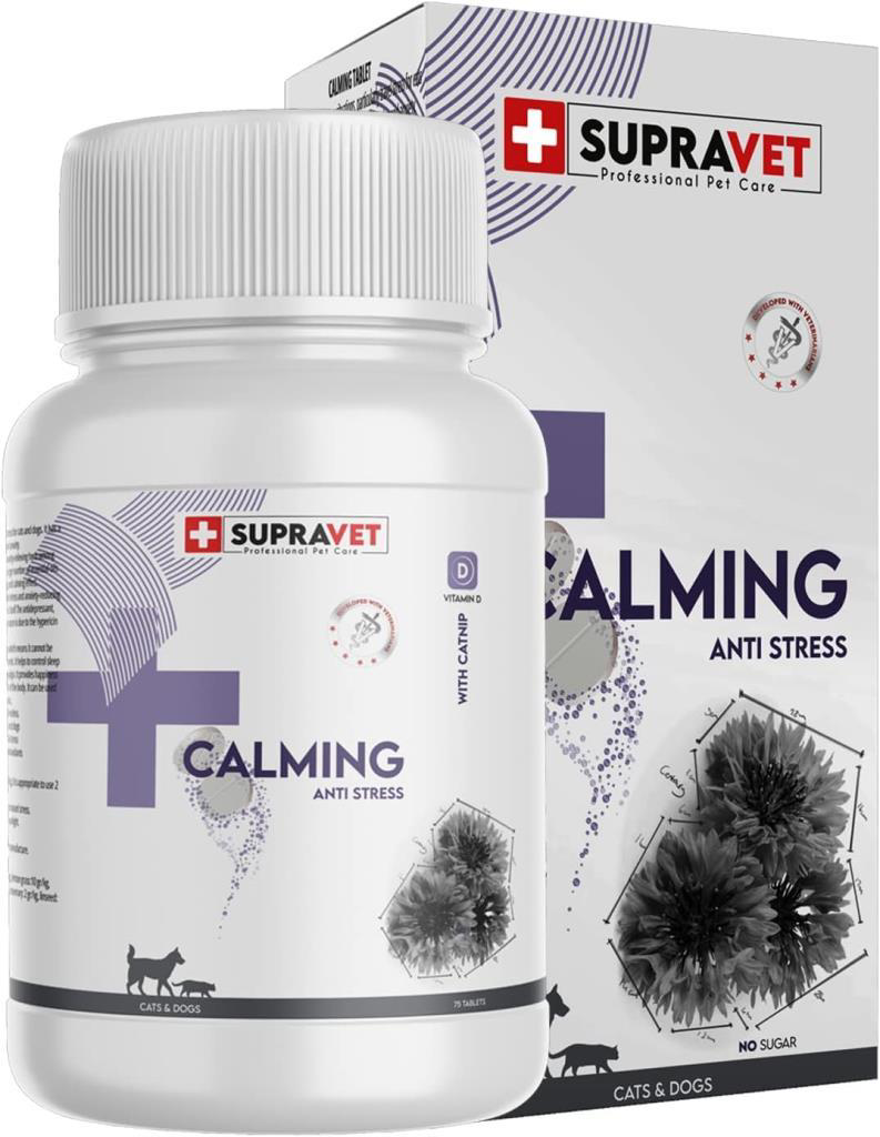 Supravet Calming Tablet Vitamin D + Catnip 75 Tablet