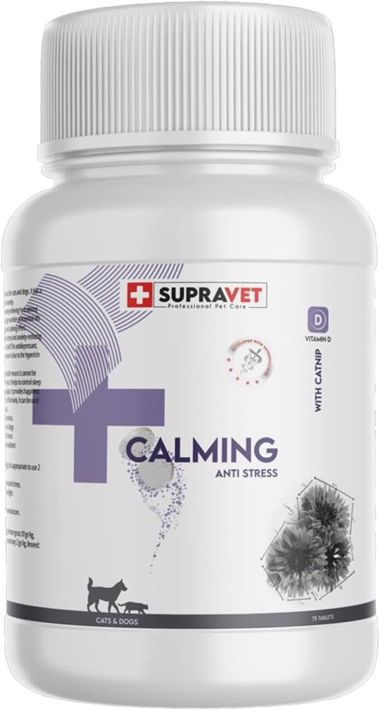 Supravet Calming Tablet Vitamin D + Catnip 75 Tablet