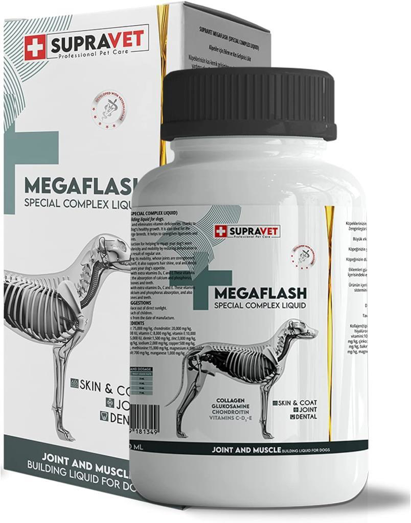 Supravet  Mega Flash Xxl Eklem Ve Kas Geliştirici Likit 500 Ml Supravet  Mega Flash Xxl Eklem Ve Kas Geliştirici Likit 500 Ml