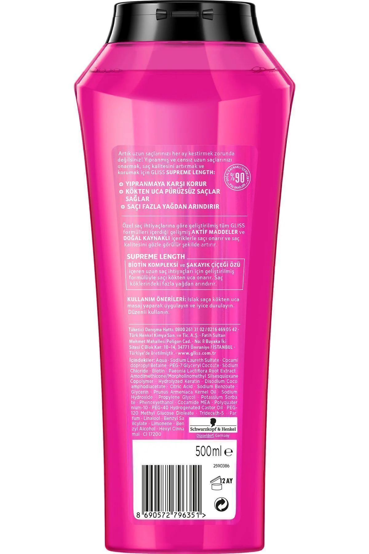 Supreme Length Koruyucu Şampuan - Biotin Kompleksi Ve Şakayık Çiçeği Özü Ile 500 ml Supreme Length Koruyucu Şampuan - Biotin Kompleksi Ve Şakayık Çiçeği Özü Ile 500 ml