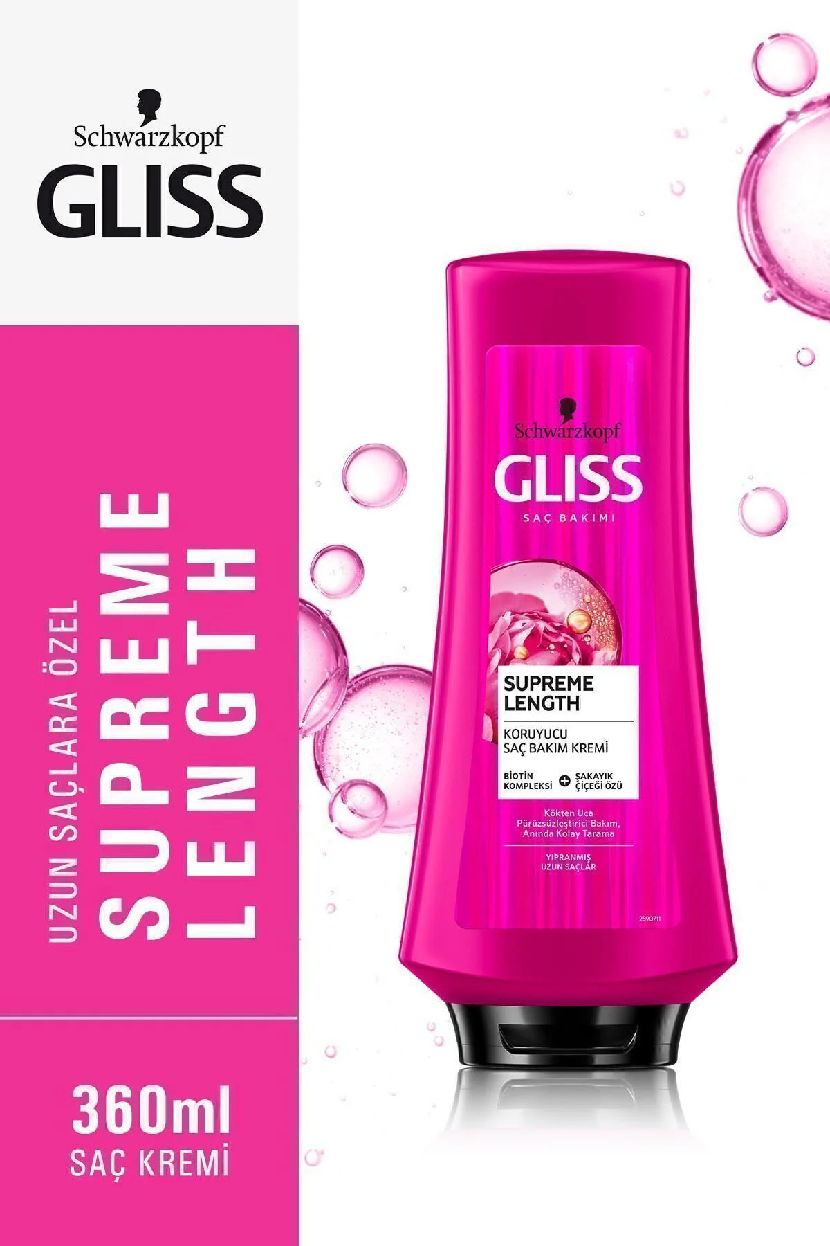 Supreme Length Koruyucu Saç Bakım Kremi - Biotin Kompleksi Ve Şakayık Çiçeği Özü Ile 360 ml Supreme Length Koruyucu Saç Bakım Kremi - Biotin Kompleksi Ve Şakayık Çiçeği Özü Ile 360 ml