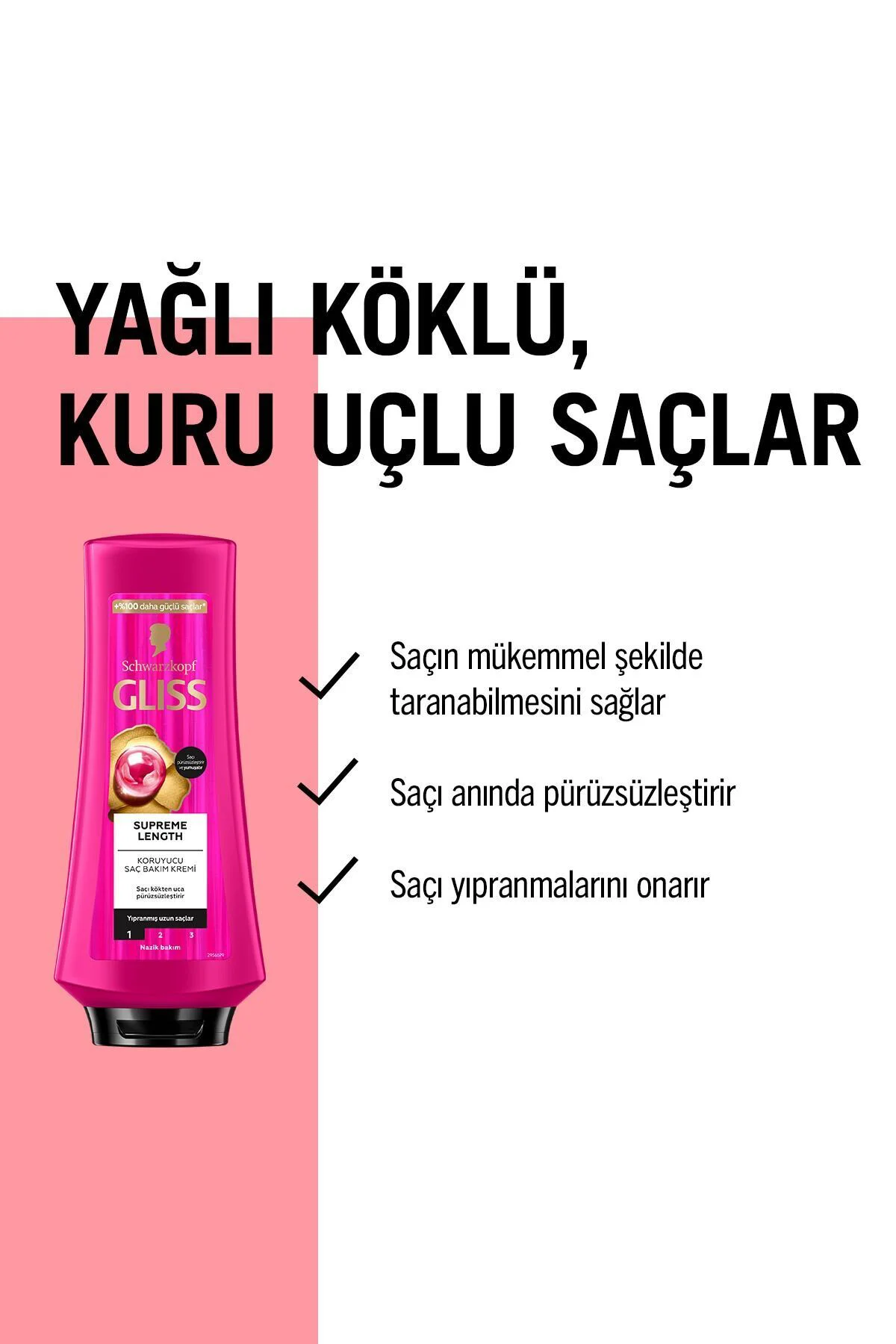 Supreme Length Koruyucu Saç Bakım Kremi - Biotin Kompleksi Ve Şakayık Çiçeği Özü Ile 360 ml Supreme Length Koruyucu Saç Bakım Kremi - Biotin Kompleksi Ve Şakayık Çiçeği Özü Ile 360 ml