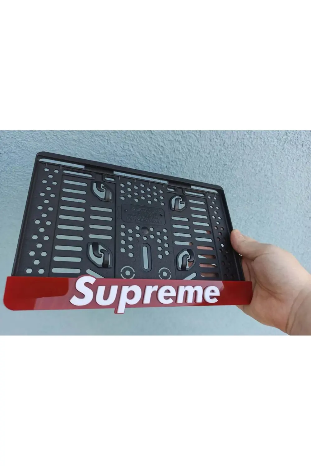 SUPREME MOTOSİKLET 5 D LÜX PARLAK PLAKALIK