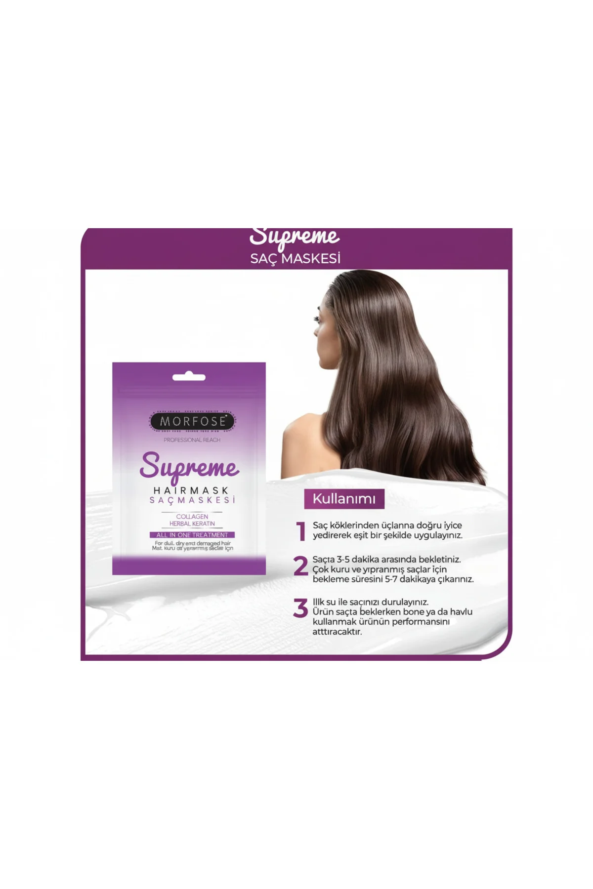 Supreme Saç Maskesi Seyahat Boy 25 ml