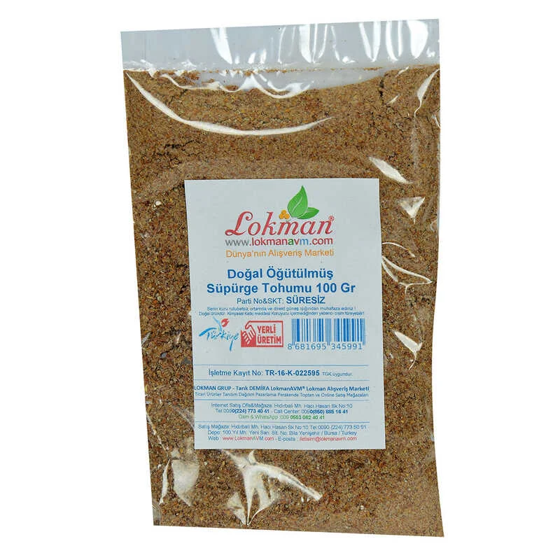 Süpürge Tohumu - Doğal Öğütülmüş 100 Gr Paket