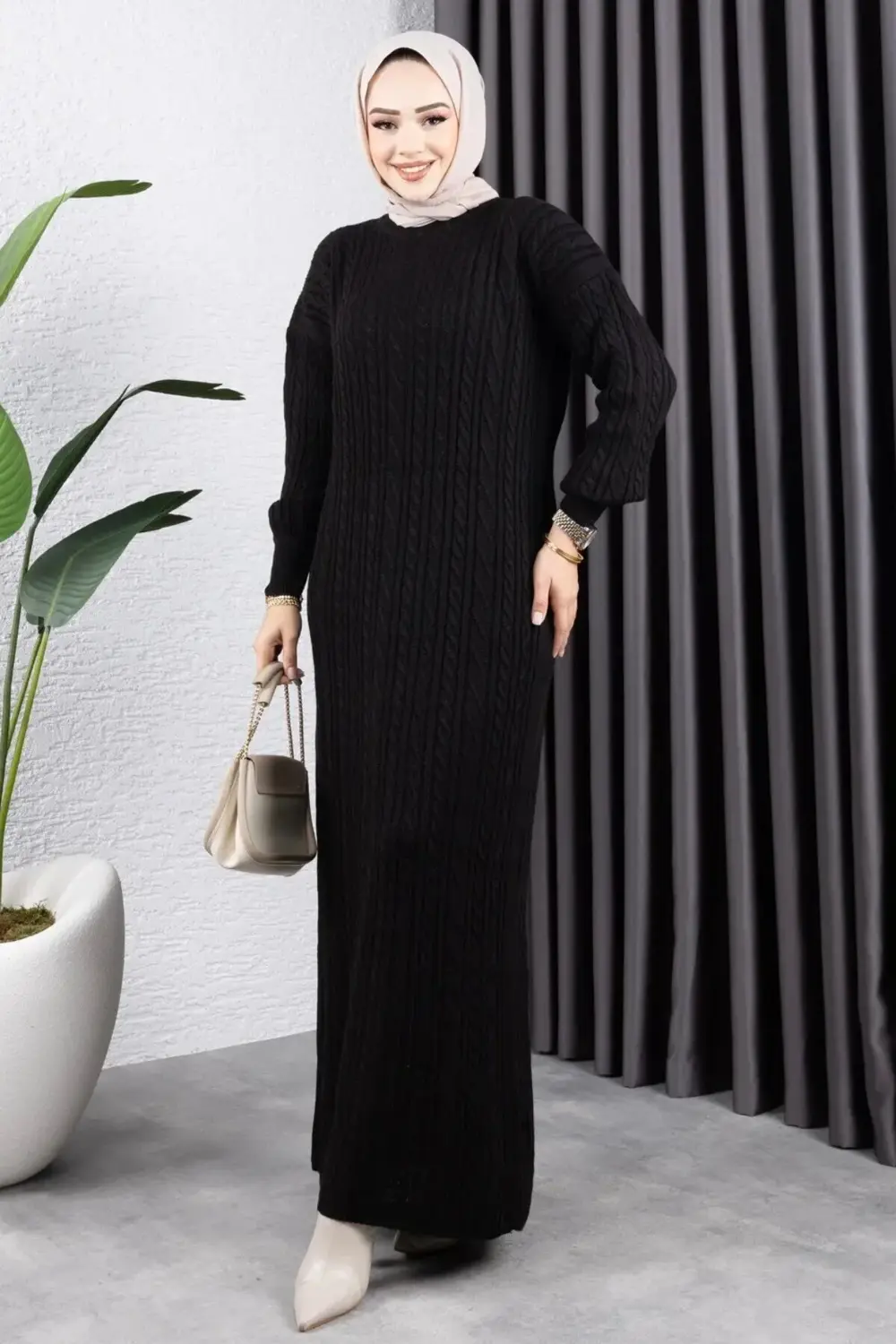 Şura Triko Elbise Ekru