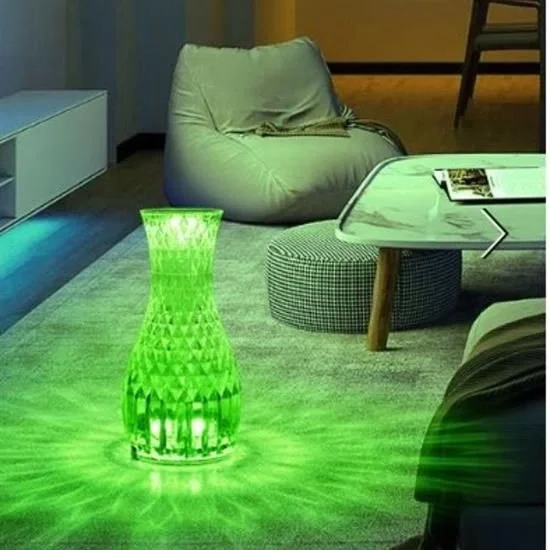 Sürahi Model USB Şarjlı Kumandalı 16 Farklı Işık Modlu Masa Üstü Kristal Akrilik Lamba Led Fiyatı, Yorumları ve Özellikleri
