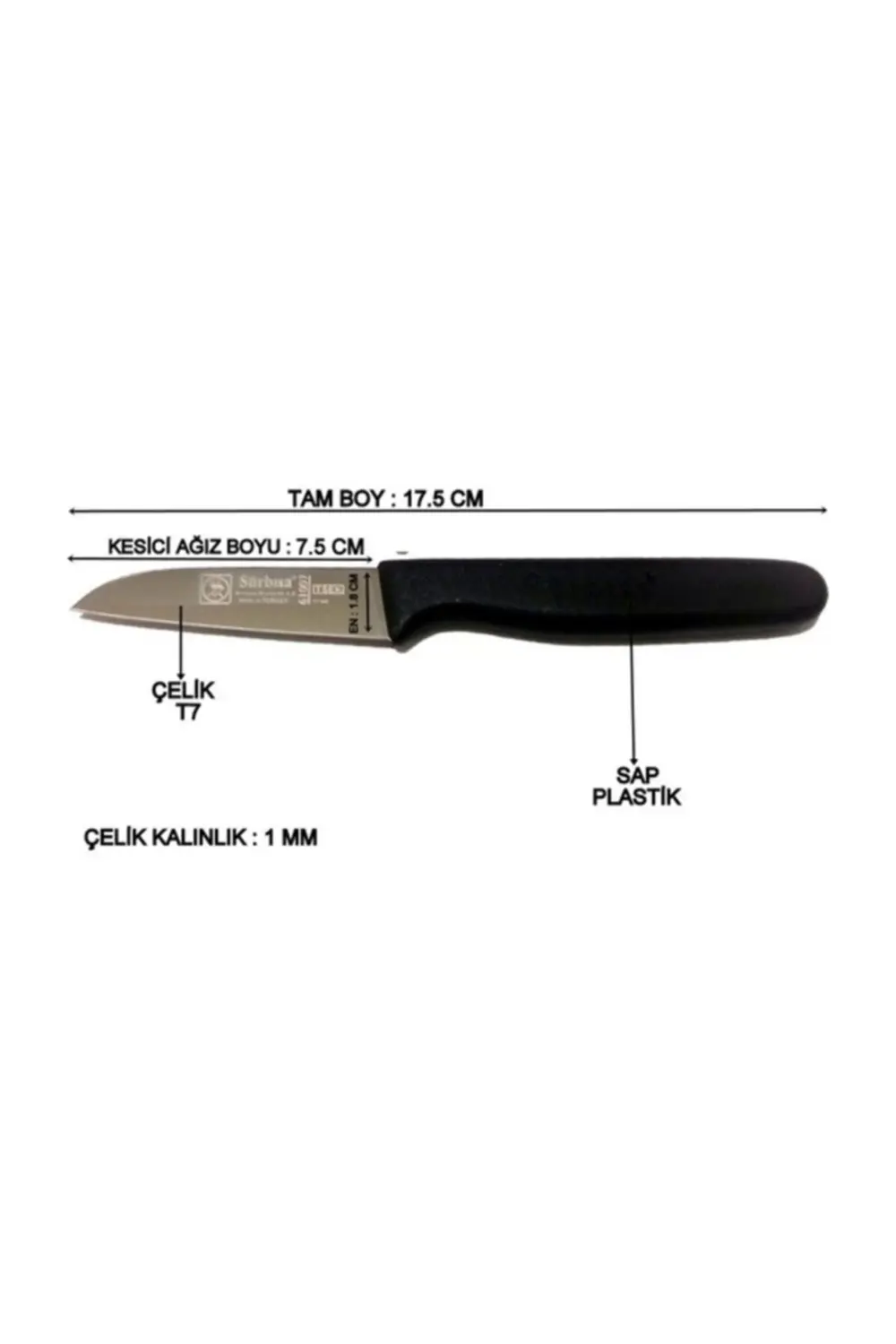 Sürbisa Sürmene 61007 6'lı Sebze Meyve Bıçağı Set