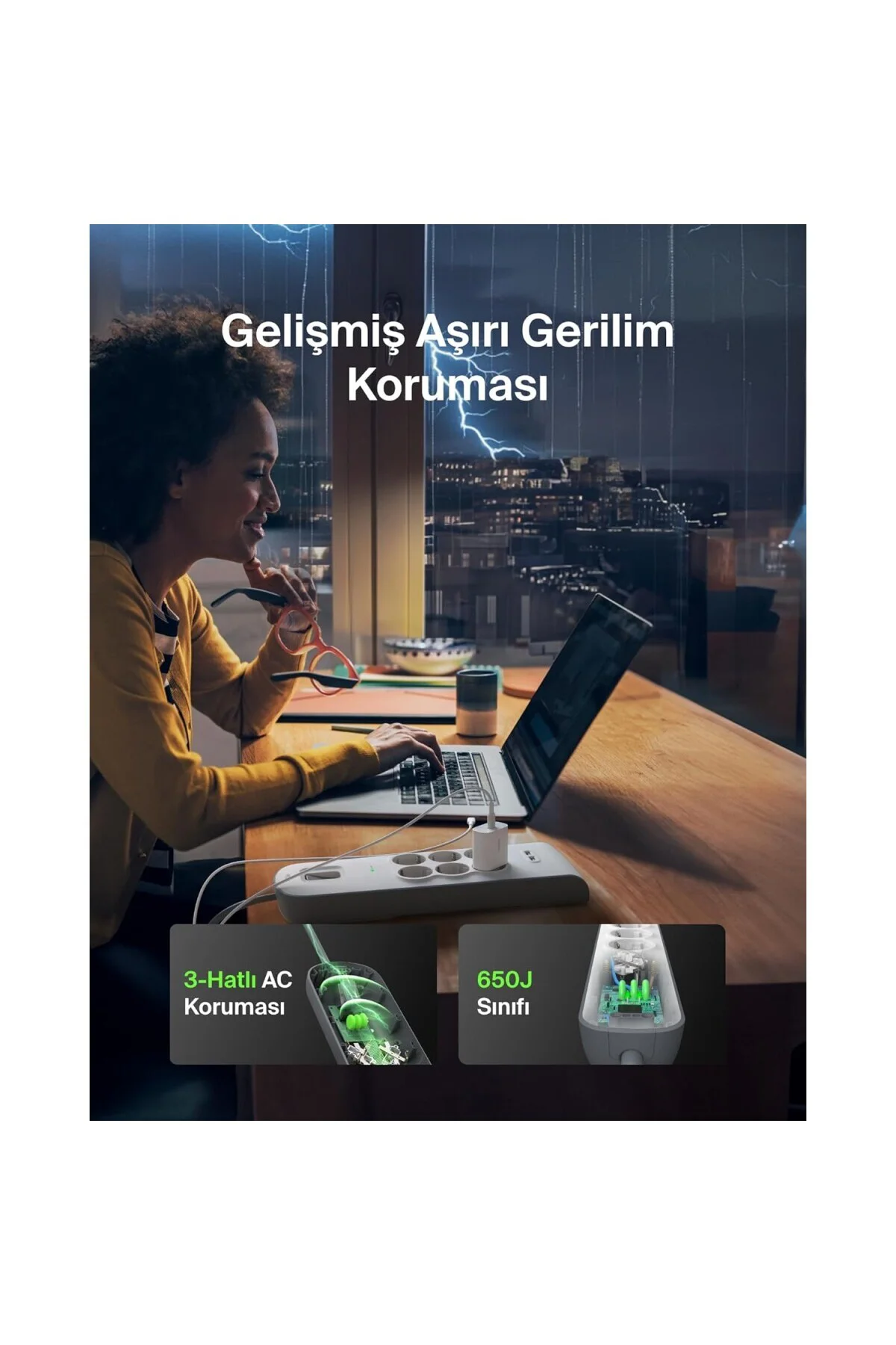 Surge Plus 6'lı çoklu priz