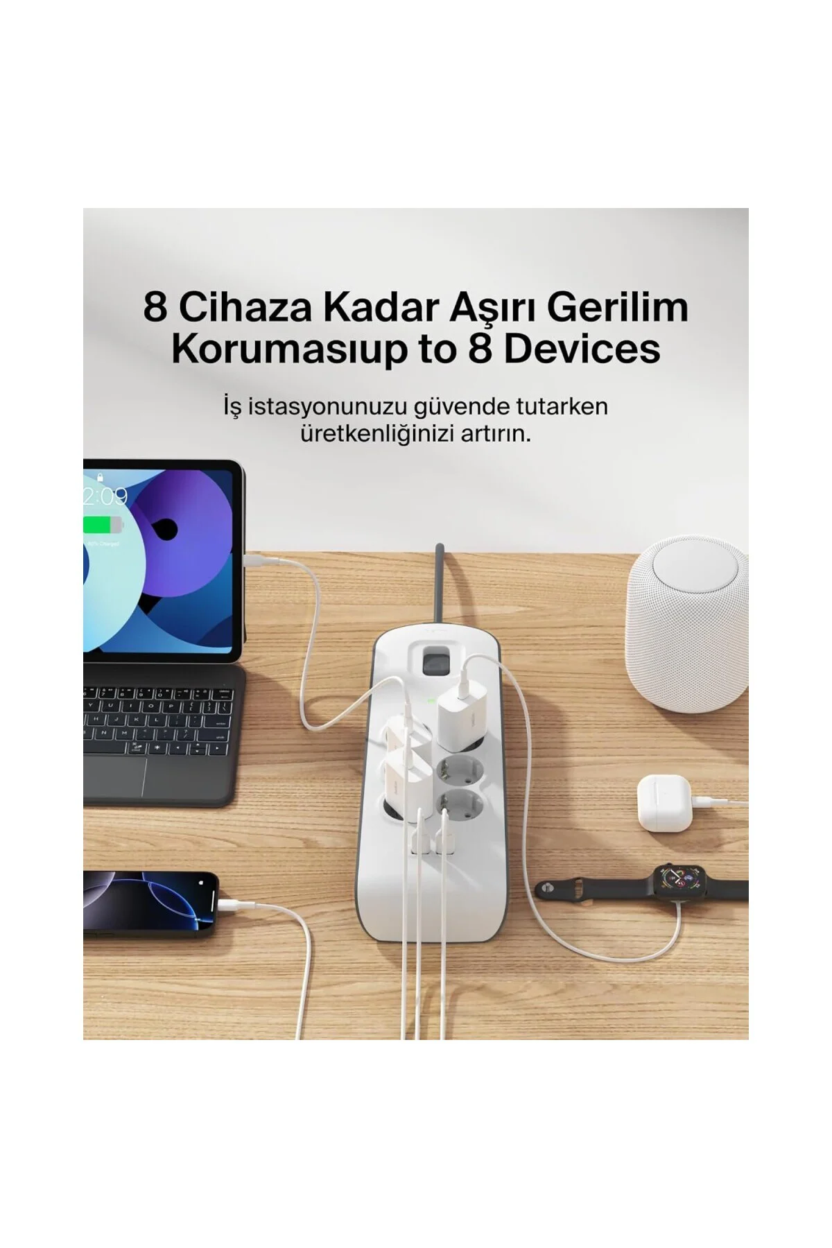 Surge Plus 6'lı çoklu priz