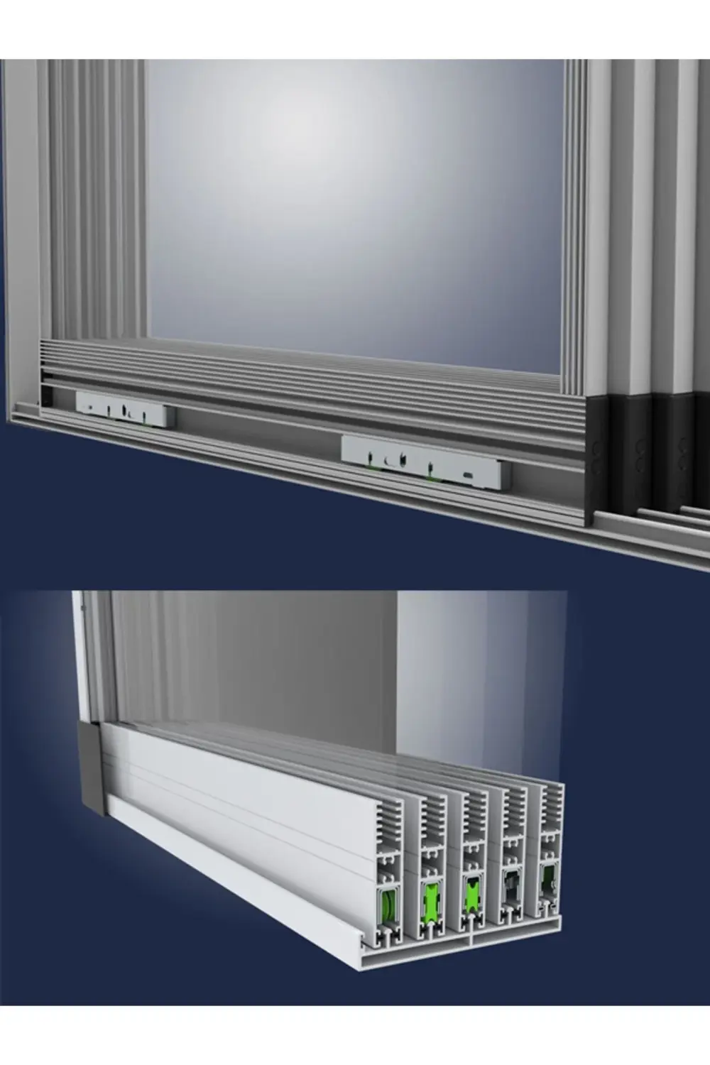 Sürgülü Cam Balkon Eşilki Alt Teker 4 Adet