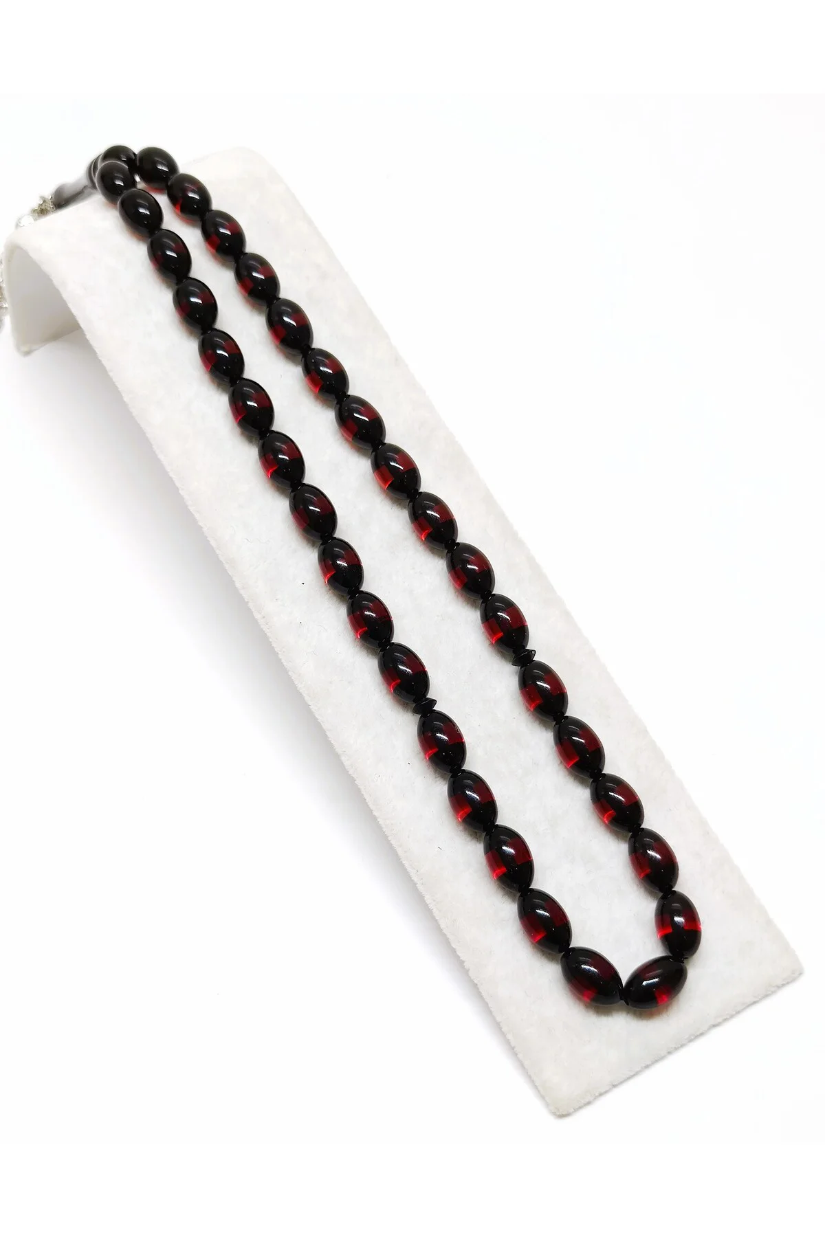 Sürmeli - Toz Kehribar Tesbih - Arpa Kesim 8 mm / 12.5 mm