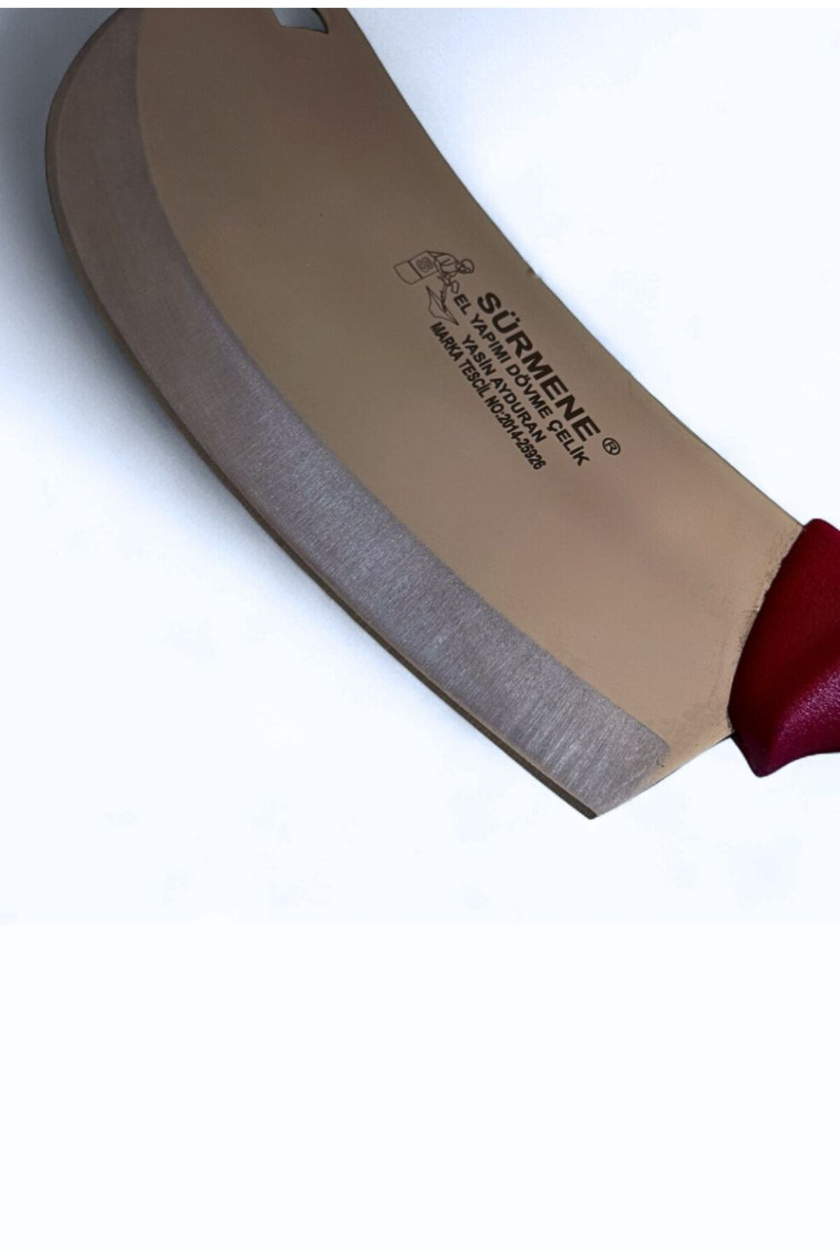 Sürmene El Yapımı Dövme Çelik Kasap Bıçağı – 31 cm Profesyonel Et