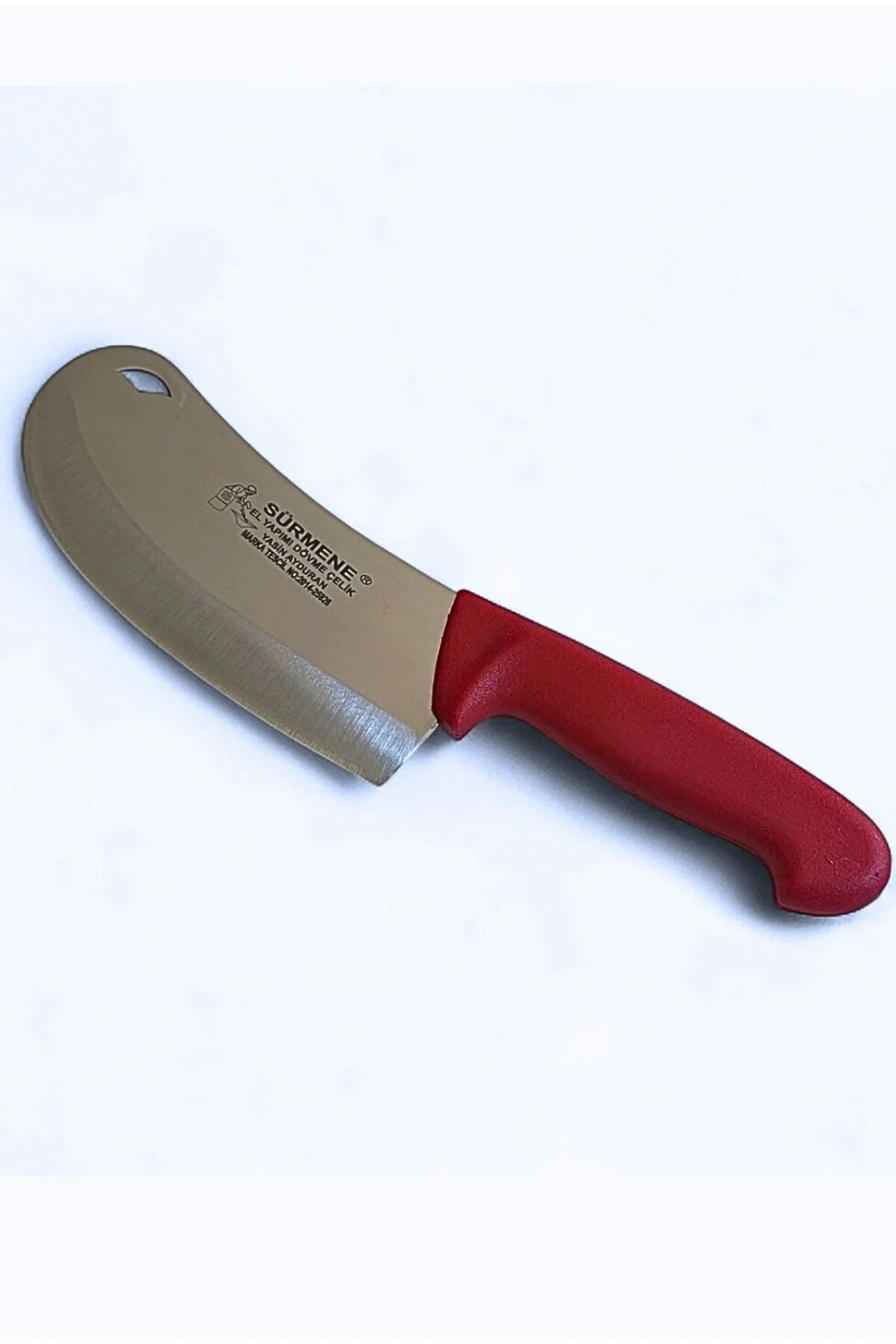 Sürmene El Yapımı Dövme Çelik Kasap Satırı – 29 cm Kırmızı Saplı Et Doğrama Bıçağı Sürmene El Yapımı Dövme Çelik Kasap Satırı – 29 cm Kırmızı Saplı Et Doğrama Bıçağı