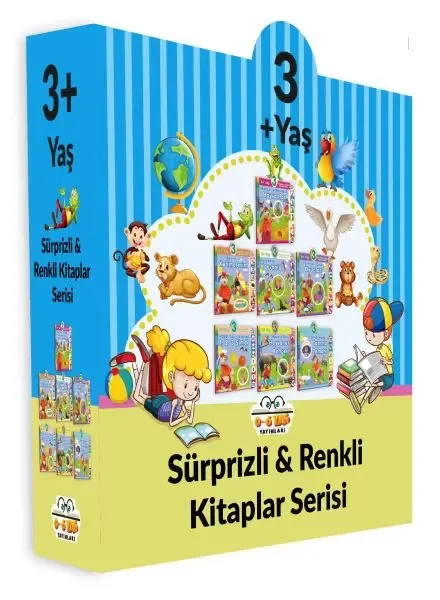 Sürprizli Renkli Kitaplar - 7 Kitap Set (3+Yaş) Sürprizli Renkli Kitaplar - 7 Kitap Set (3+Yaş)