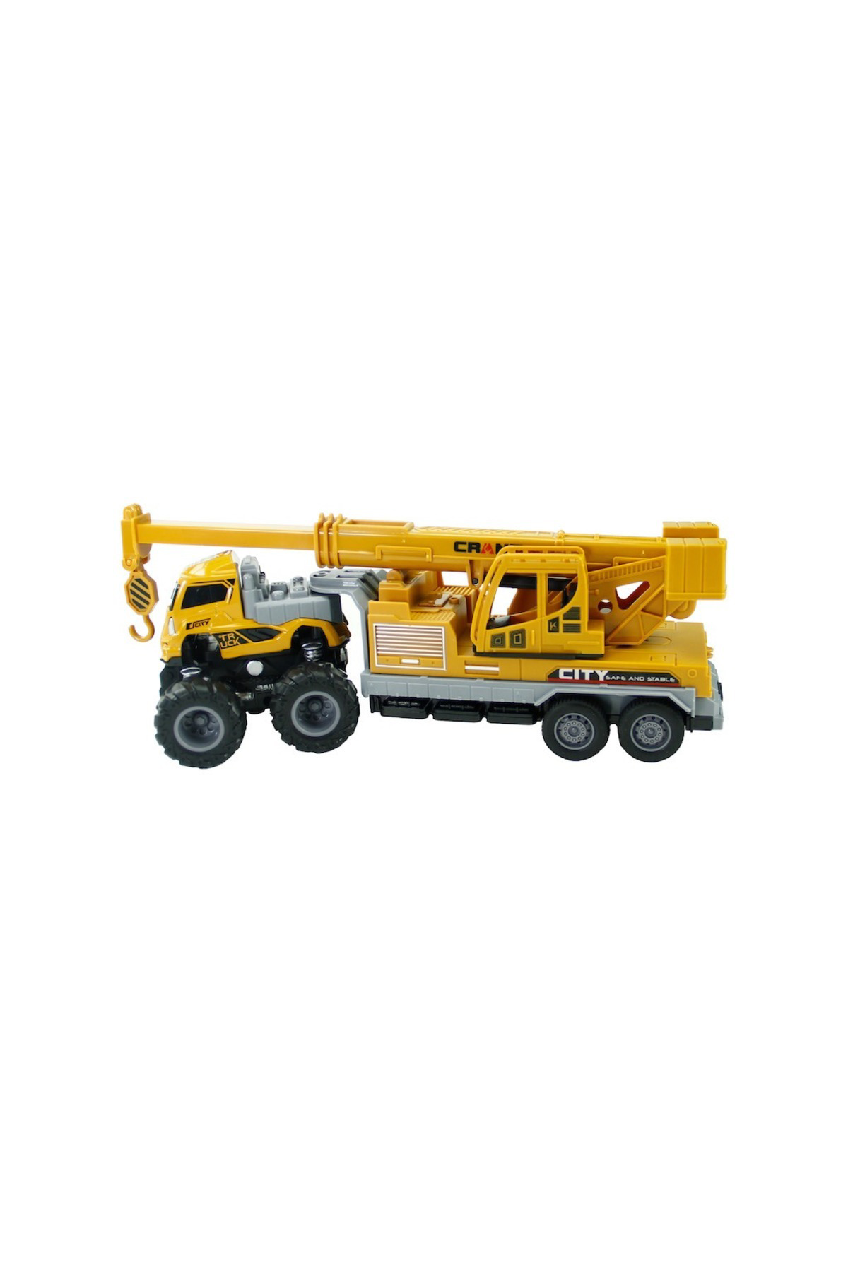 Oyuncak Store Sürtmeli 4X4 İnşaat Araçlari 1:43 Ölçekli Vinç
