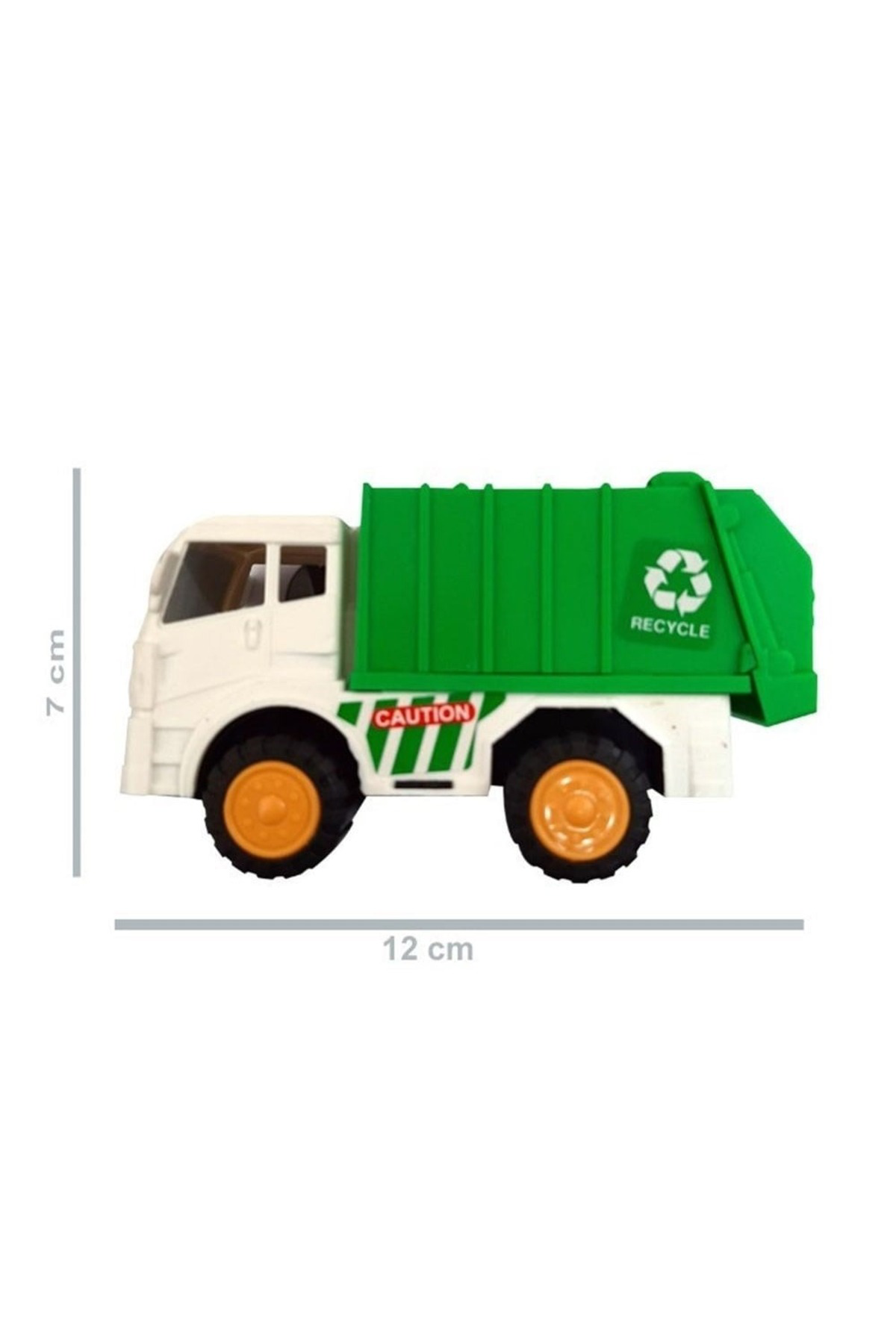 Oyuncak Store Sürtmeli Çöp Arabası - Çöp Kamyonu 12,5 Cm