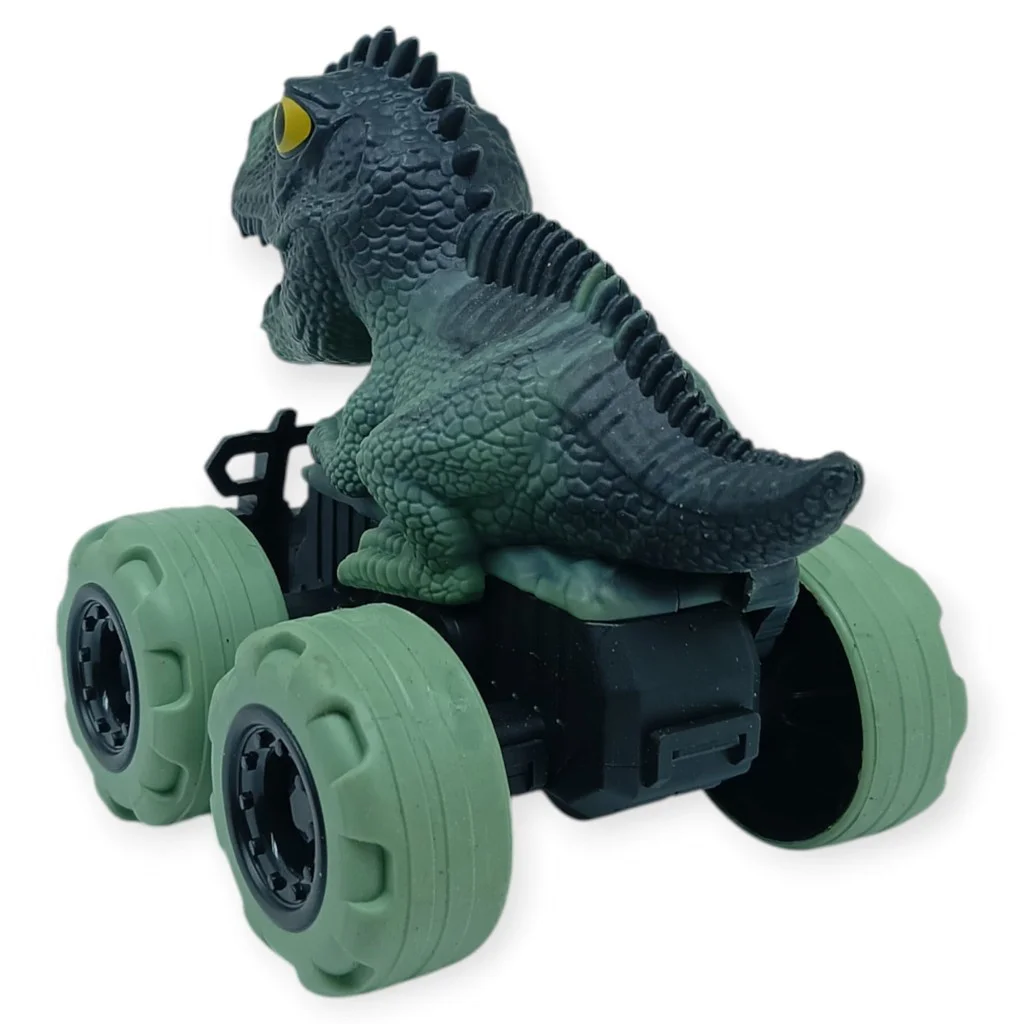 Sürtmeli Dinazor Arabalar  cm - H-20 - Stegosaurus - Yeşil - 1 ADET