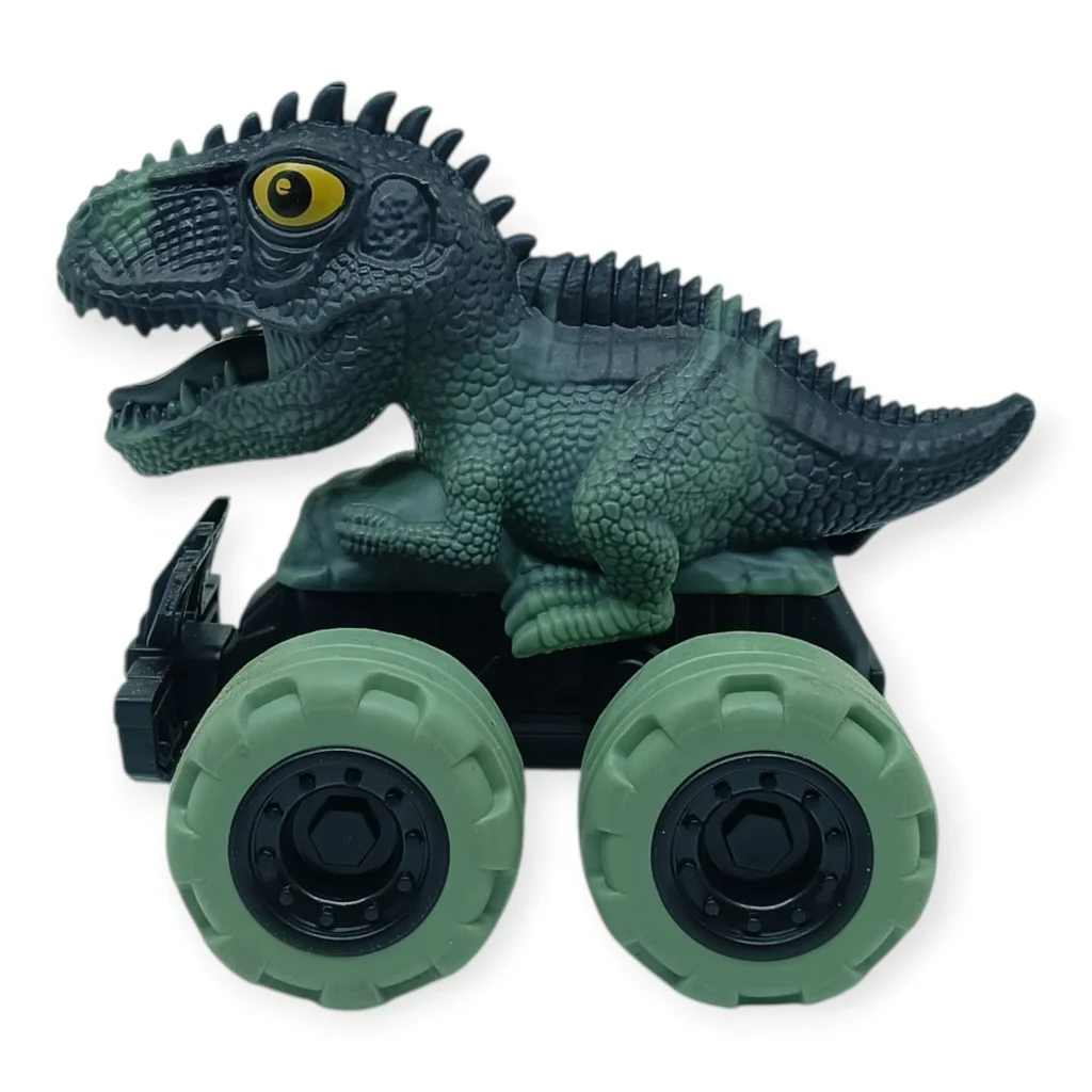 Sürtmeli Dinazor Arabalar  cm - H-20 - Stegosaurus - Yeşil - 1 ADET