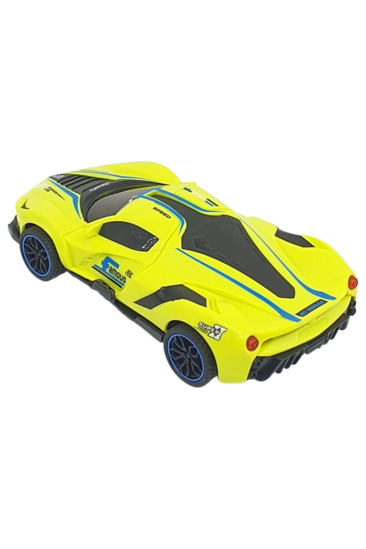 Sürtmeli Drift Arabalar 15 cm - D400-52 - Sarı (Lisinya)