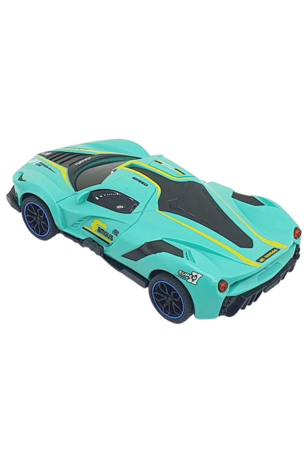 Sürtmeli Drift Arabalar 15 cm - D400-52 - Turkuaz (Lisinya)