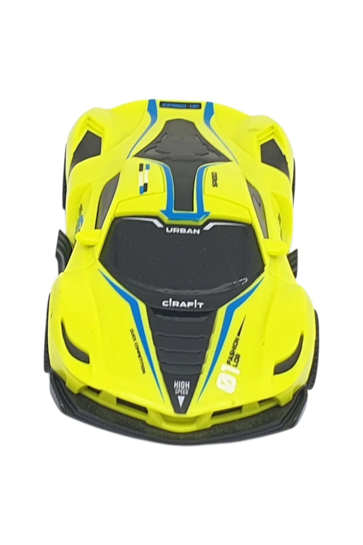 Sürtmeli Drift Arabalar 15 cm - D400-52 - Sarı (Lisinya)