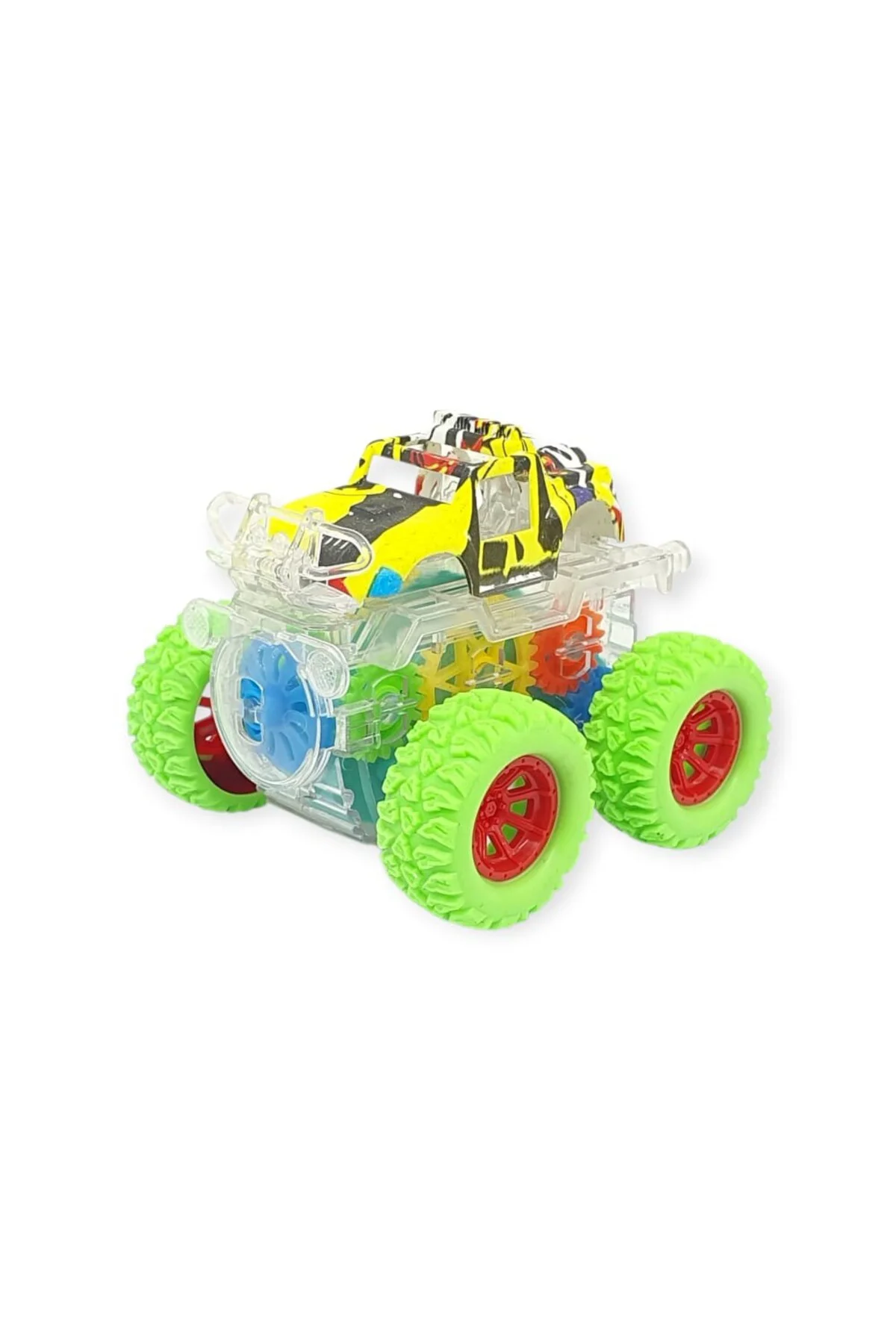 Sürtmeli Işıklı Off-Road Aracı - 7310 - Yeşil (Lisinya)