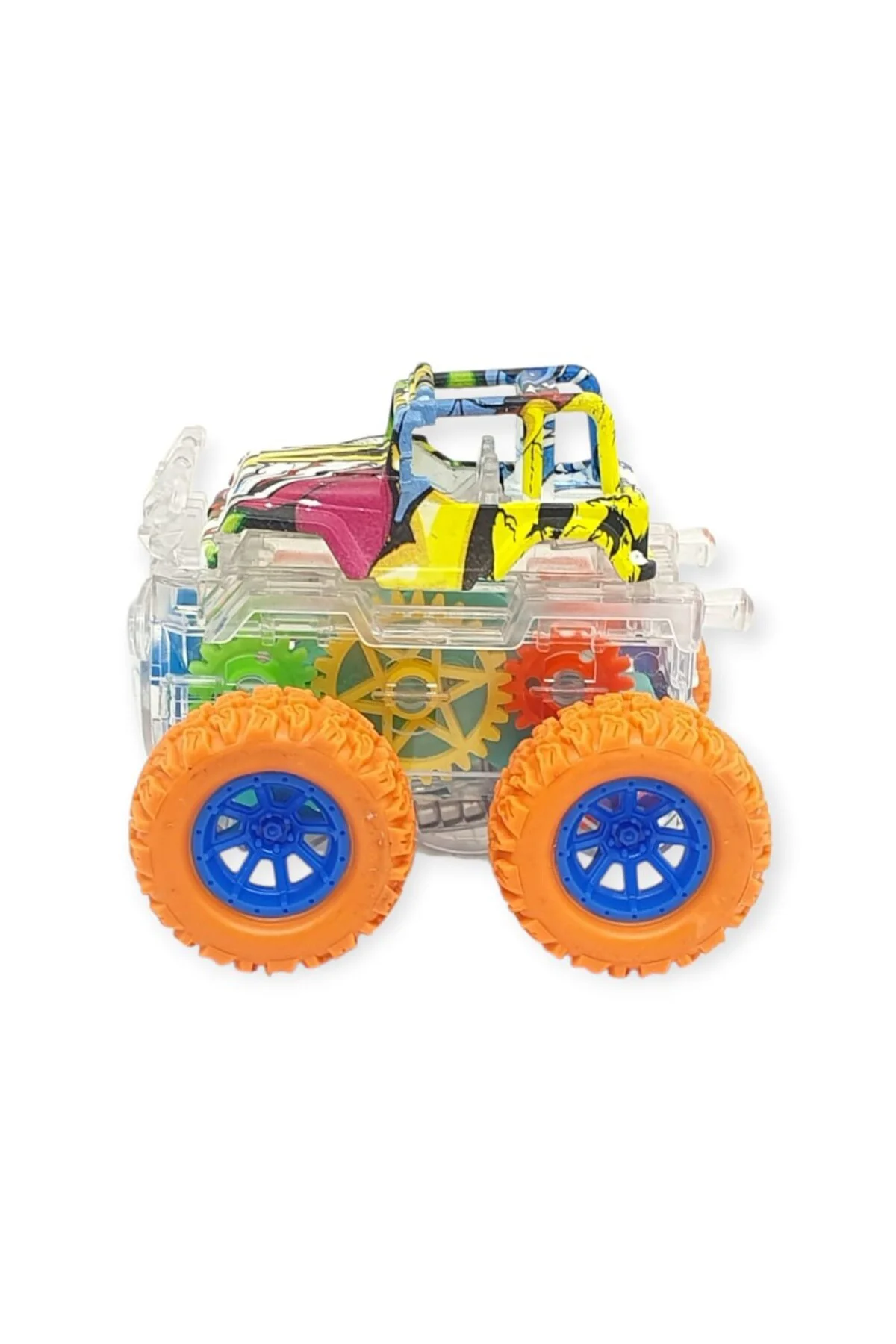 Sürtmeli Işıklı Off-Road Aracı - 7310 - Turuncu (Lisinya)