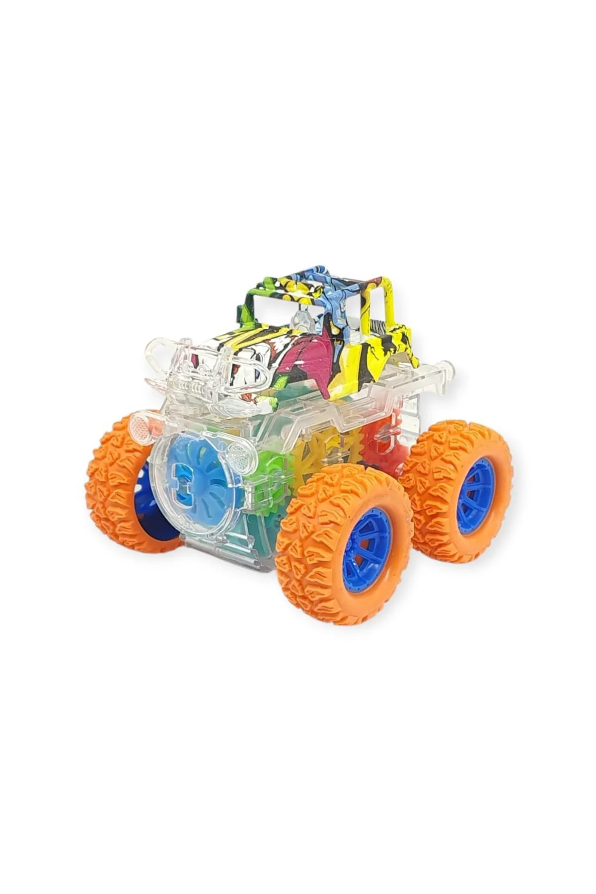 Sürtmeli Işıklı Off-Road Aracı - 7310 - Turuncu (Lisinya)