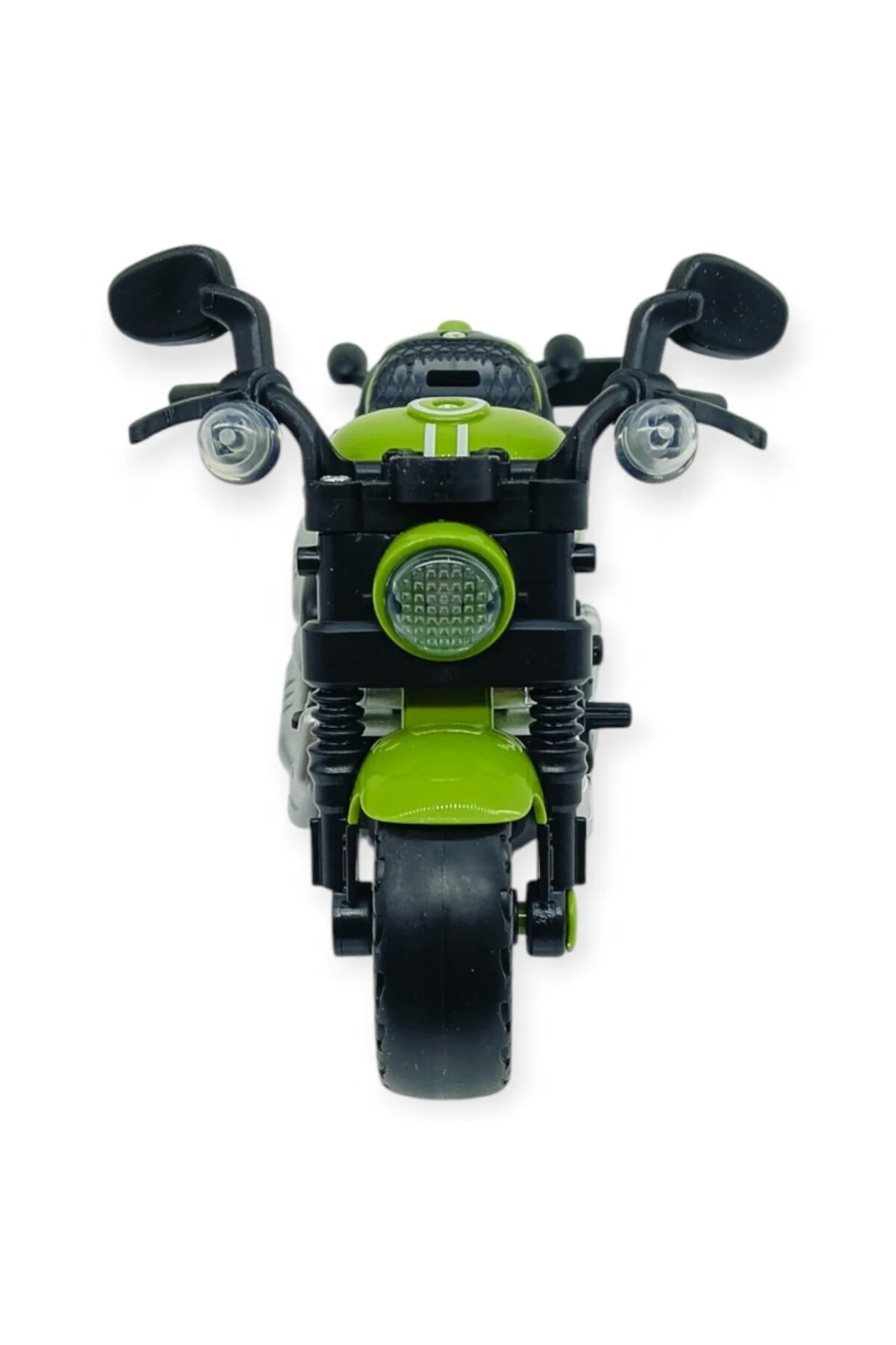 Sürtmeli Işıklı Sesli Chopper Motor Yeşil 15cm - 1 ADET