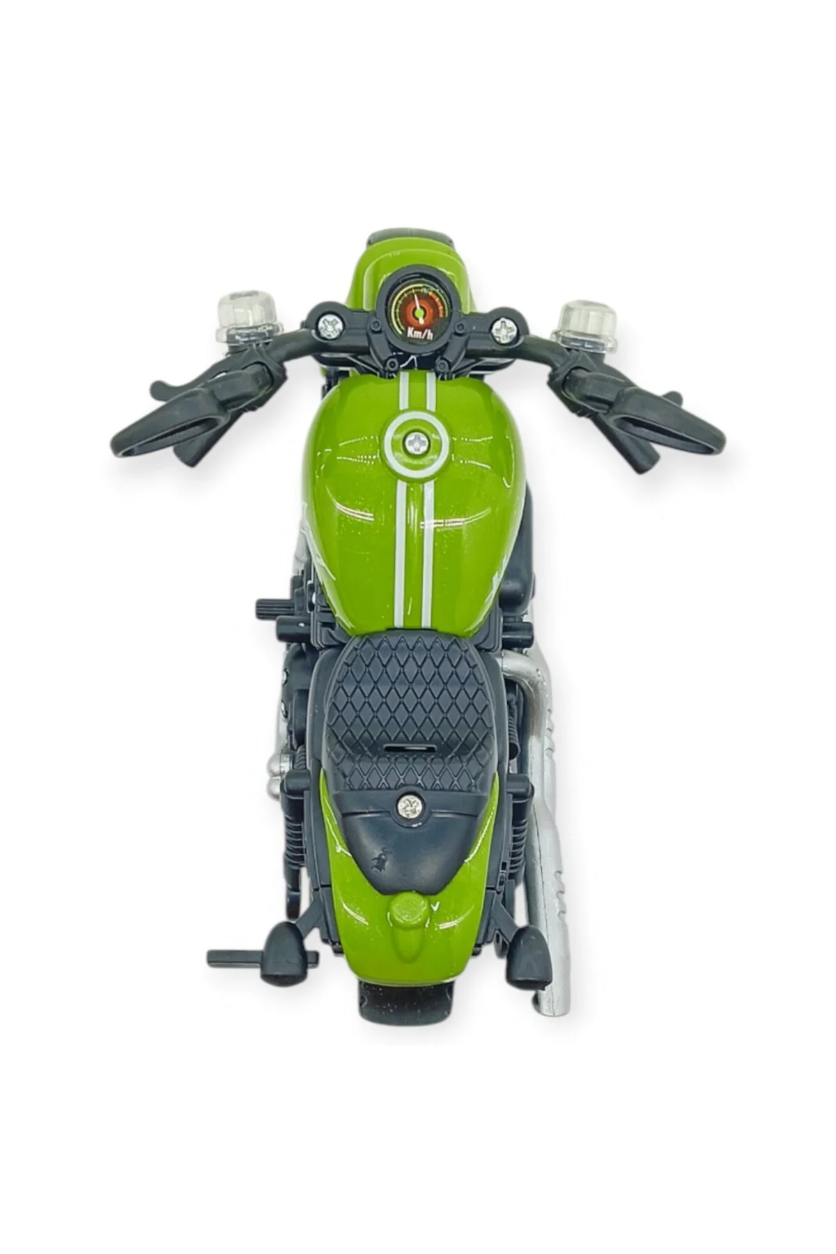Sürtmeli Işıklı Sesli Chopper Motor Yeşil 15cm - 1 ADET