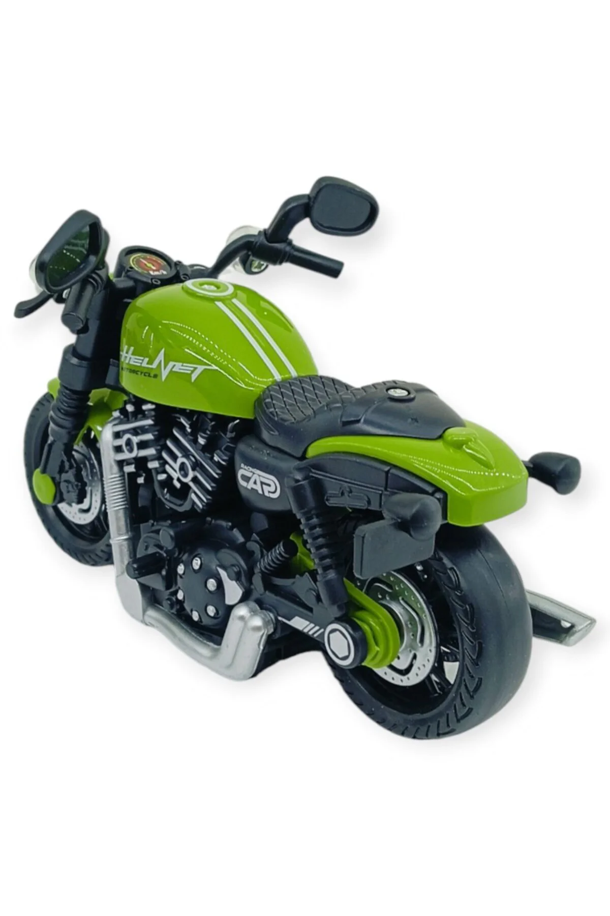 Sürtmeli Işıklı Sesli Chopper Motor Sarı 15cm