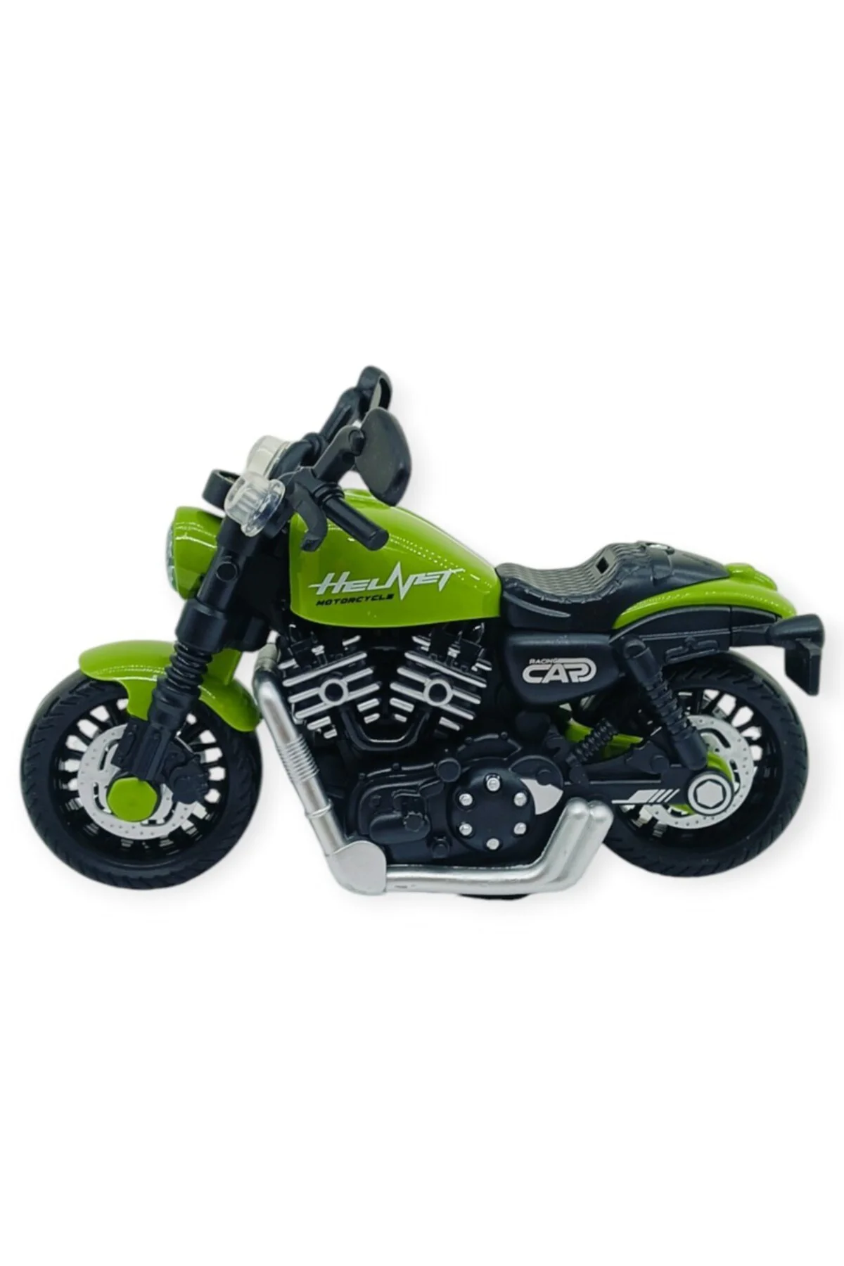 Sürtmeli Işıklı Sesli Chopper Motor Sarı 15cm