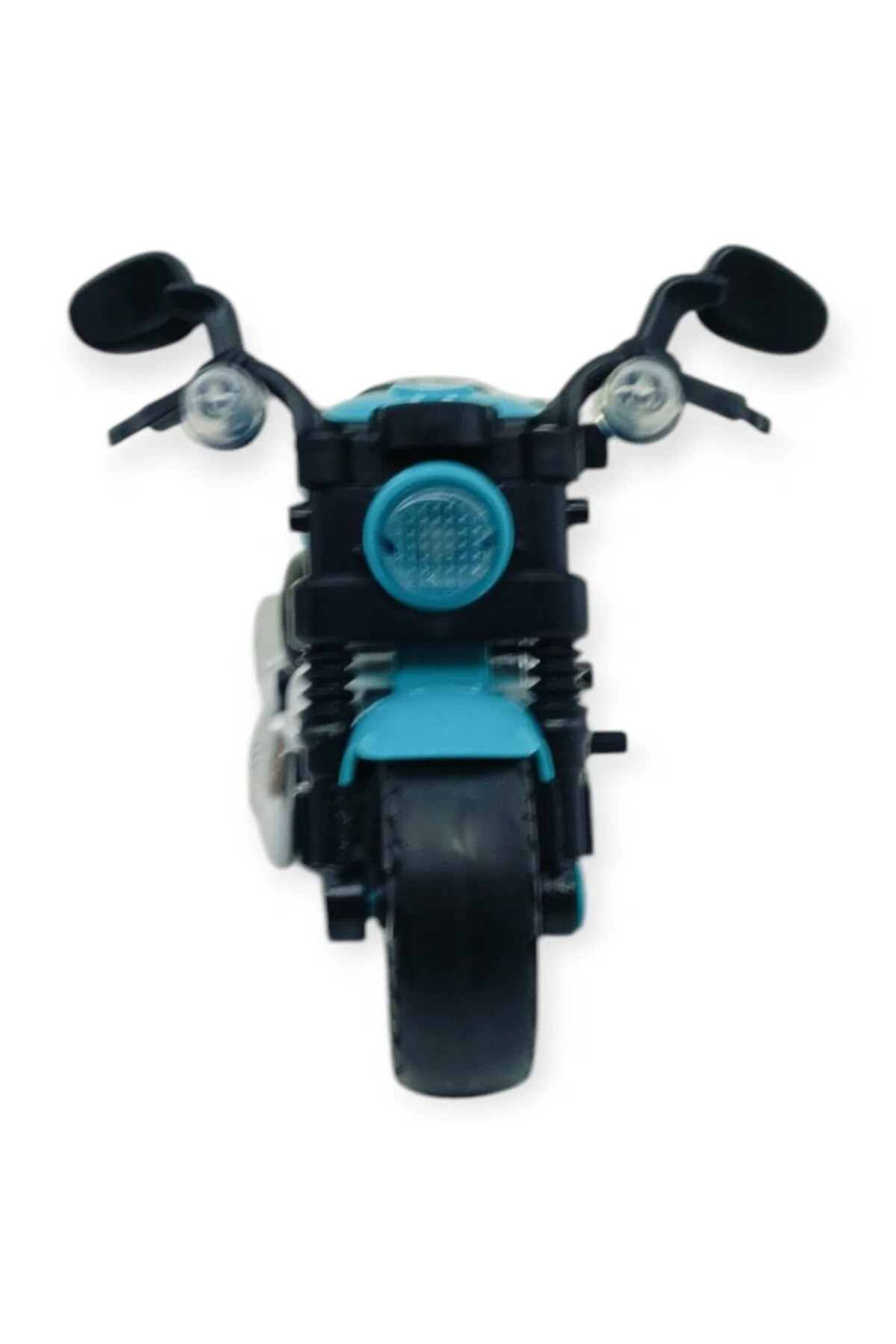 Sürtmeli Işıklı Sesli Chopper Motor Turkuaz 15cm - 1 ADET