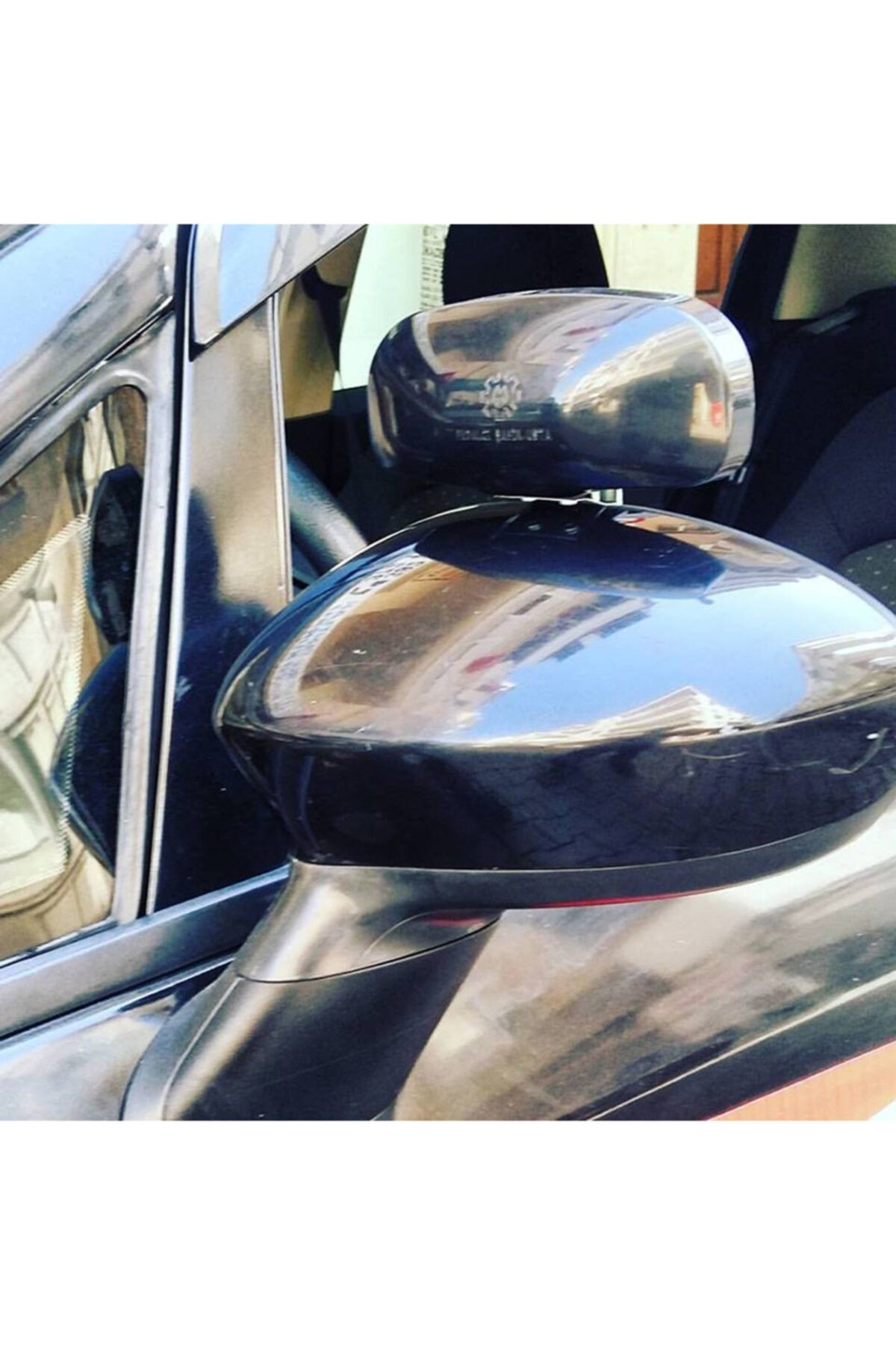 Sürücü Kursu Eğitmen Ayna Seti 2 1 Yaldızlı Gri