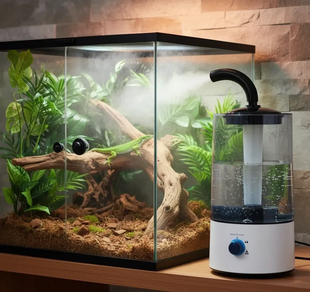 Sürüngen Teraryumu Nemlendirici Sis Makinesi - Ultrasonik Otomatik Buhar Üretici | Bukalemun, İguana, Gecko İçin Fiyatı, Yorumları ve Özellikleri