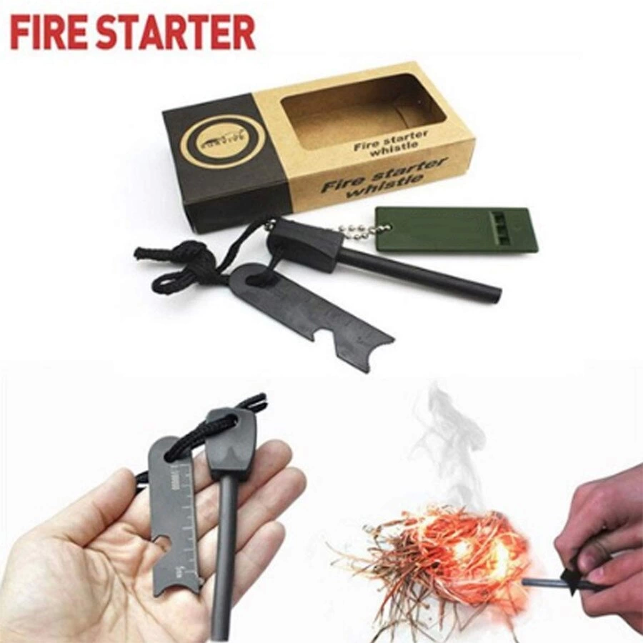 Just Cheap Store Survive Magnezyum Çubuğu Ateş Başlatıcı Çakmak Taşı