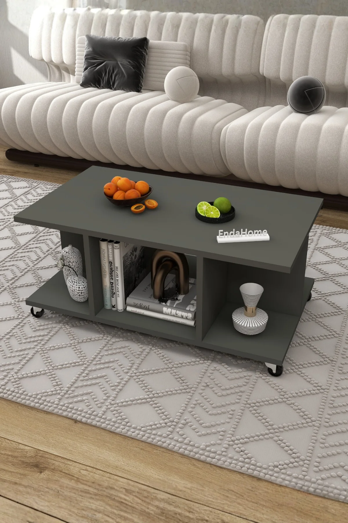 Şuşa Tekerlekli Orta Sehpa 86,5 × 50 cm Fiyatı, Yorumları ve Özellikleri